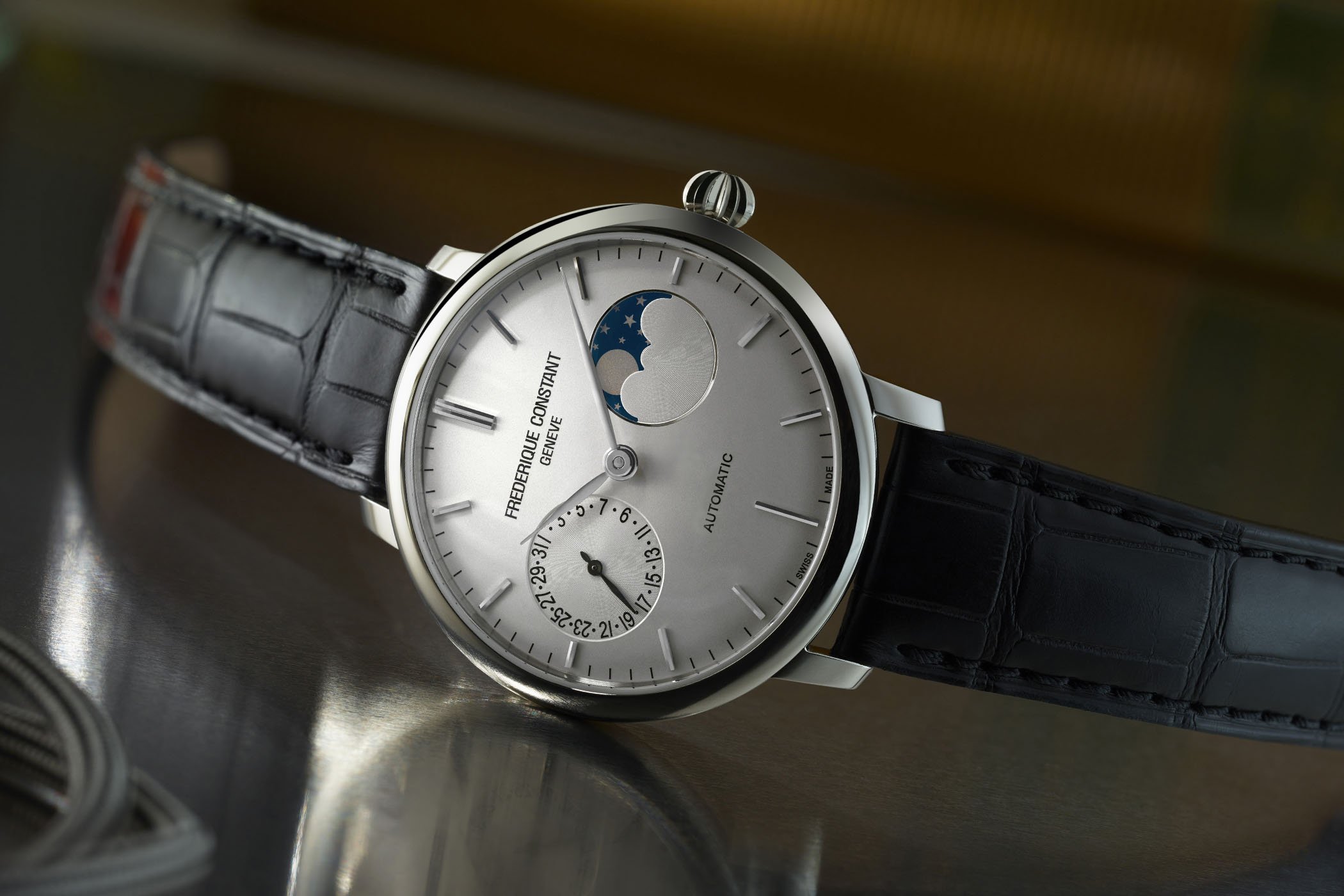 Frederique constant shop slimline moonphase