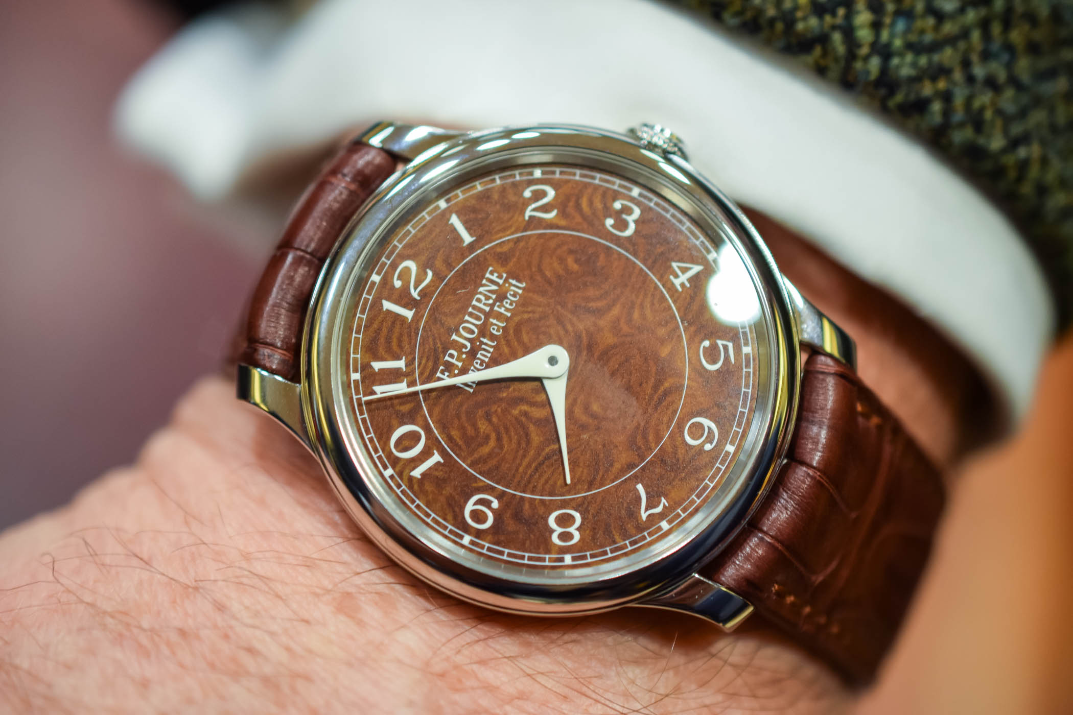 FP Journe Chronometre Hoilland and Holland Damascus Steel Dial