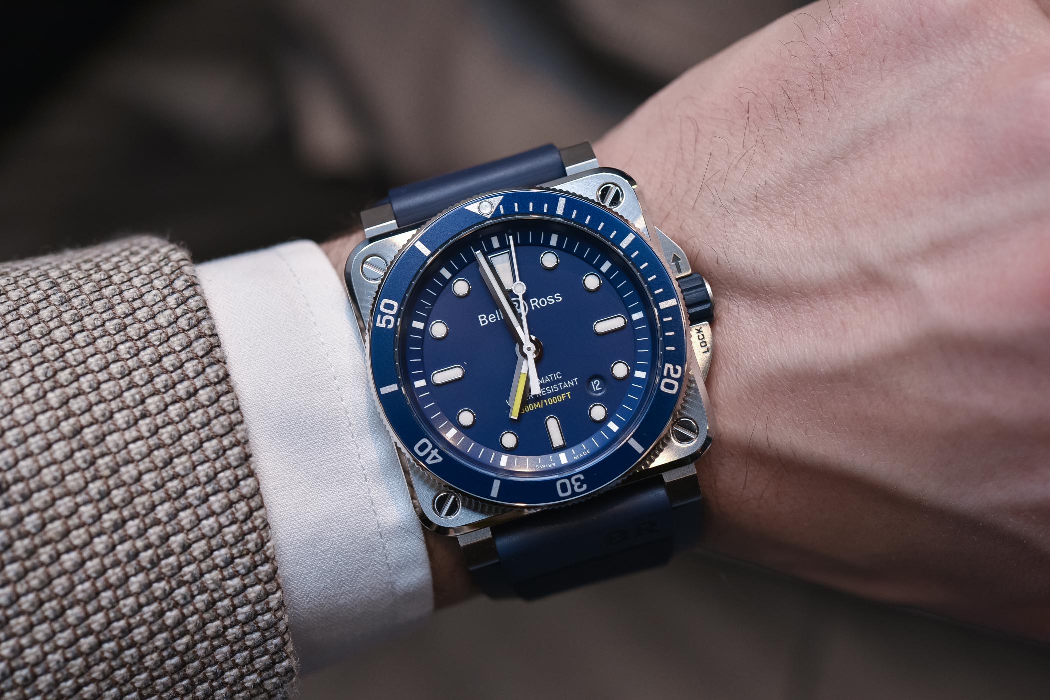 Best Dive Watches Baselworld 2018 - BELL & ROSS BR03-92 DIVER BLUE