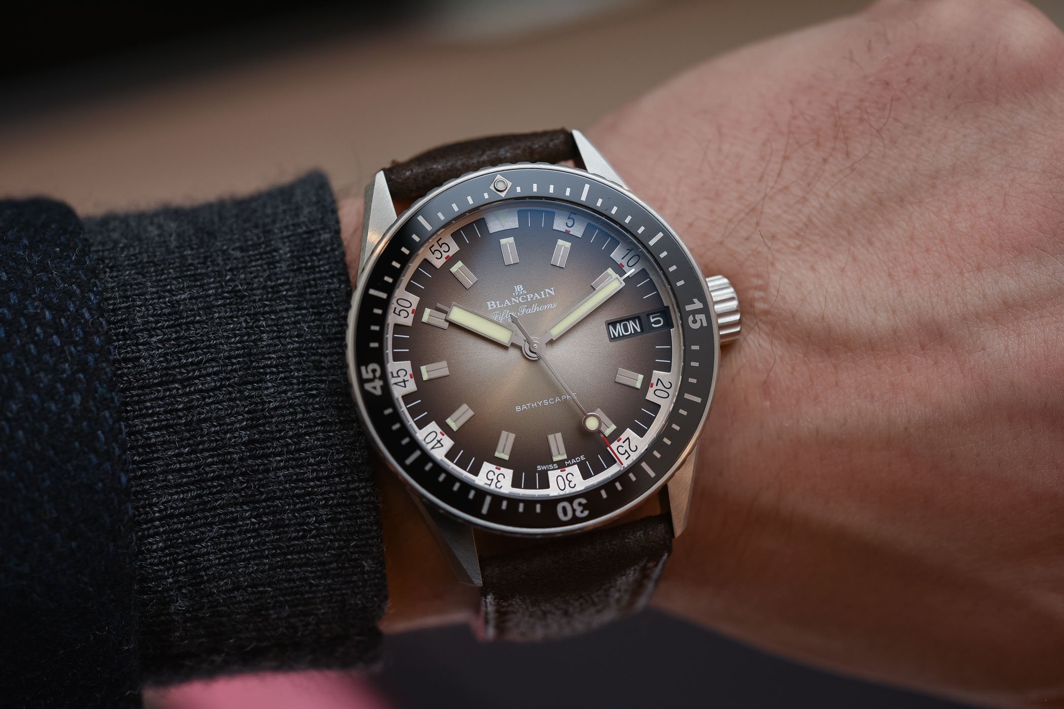Best Dive Watches Baselworld 2018 - BLANCPAIN FIFTY FATHOMS BATHYSCAPHE DAY-DATE 70S