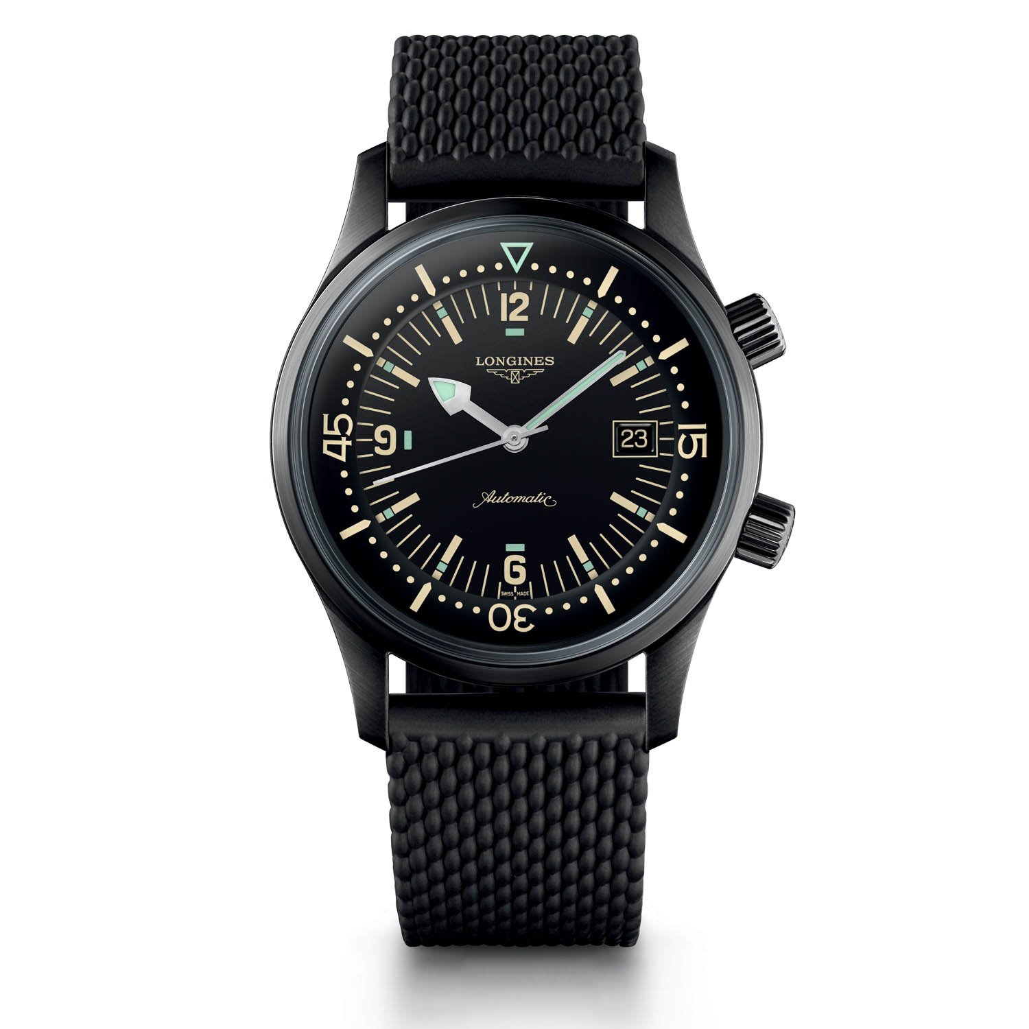 Longines Legend Diver Black PVD with new movement Baselworld