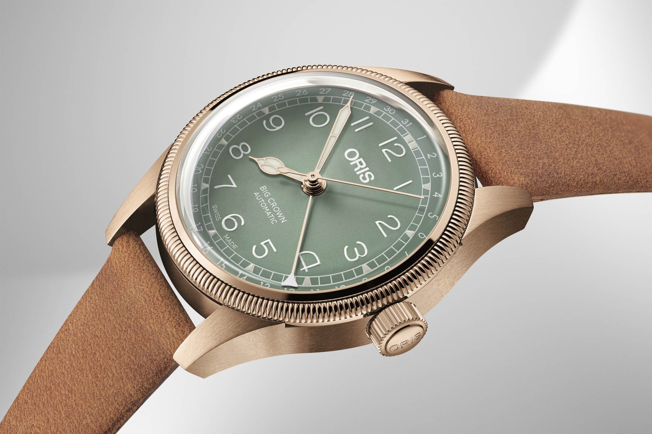 Oris brass online watch