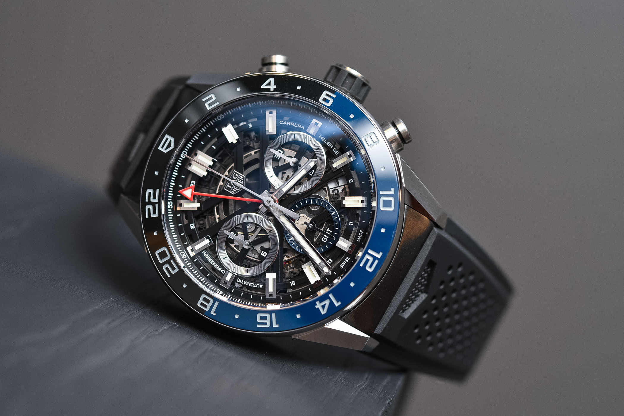 Best GMT Travellers watches Baselworld 2018 - TAG Heuer Carrera Heuer 02 GMT Chronograph