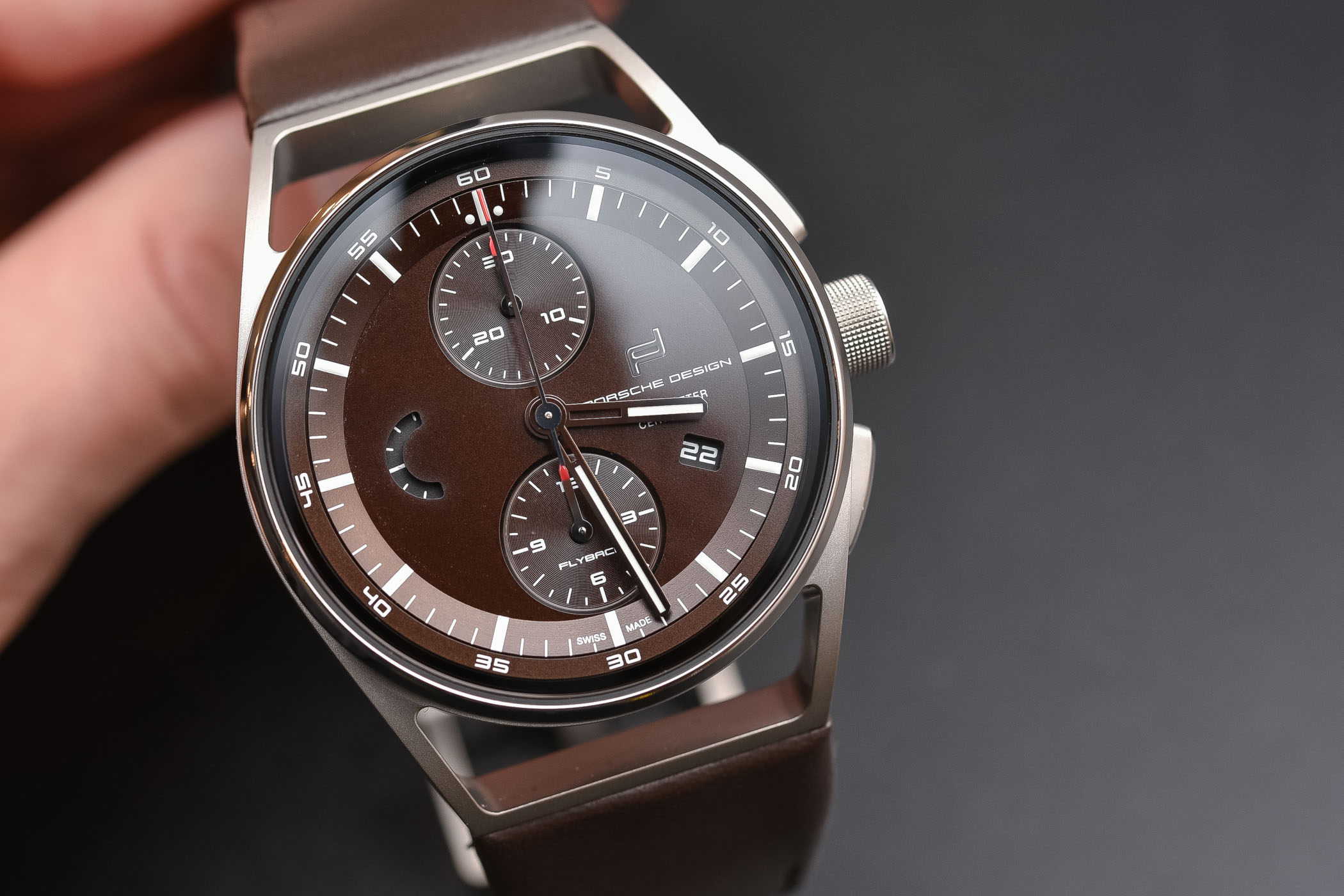 Porsche design 1919 Chronotimer Flyback Brown and Leather - Baselworld 2018