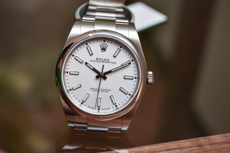 Rolex Oyster Perpetual 39 ref 114300 White Dial - Baselworld 2018
