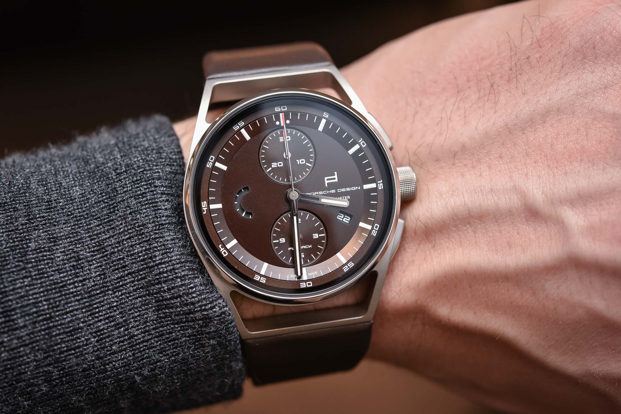 Porsche design 1919 Chronotimer Flyback Brown and Leather - Buying Guide Brown Watches