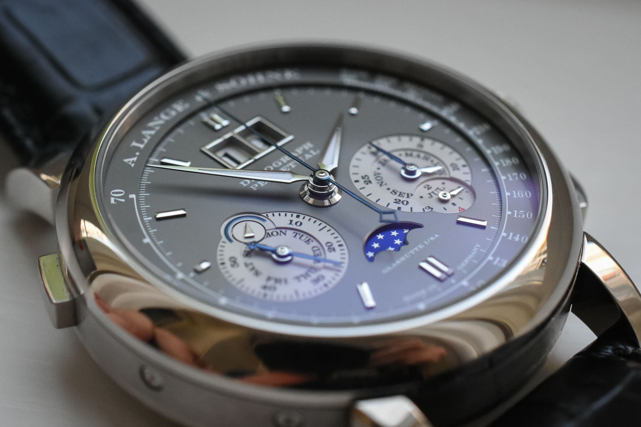 A. Lange S hne Datograph Perpetual White Gold Grey Dial Review