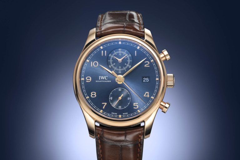 IWC Portugieser Chronograph Classic Bucherer Blue Editions Red Gold IW3903