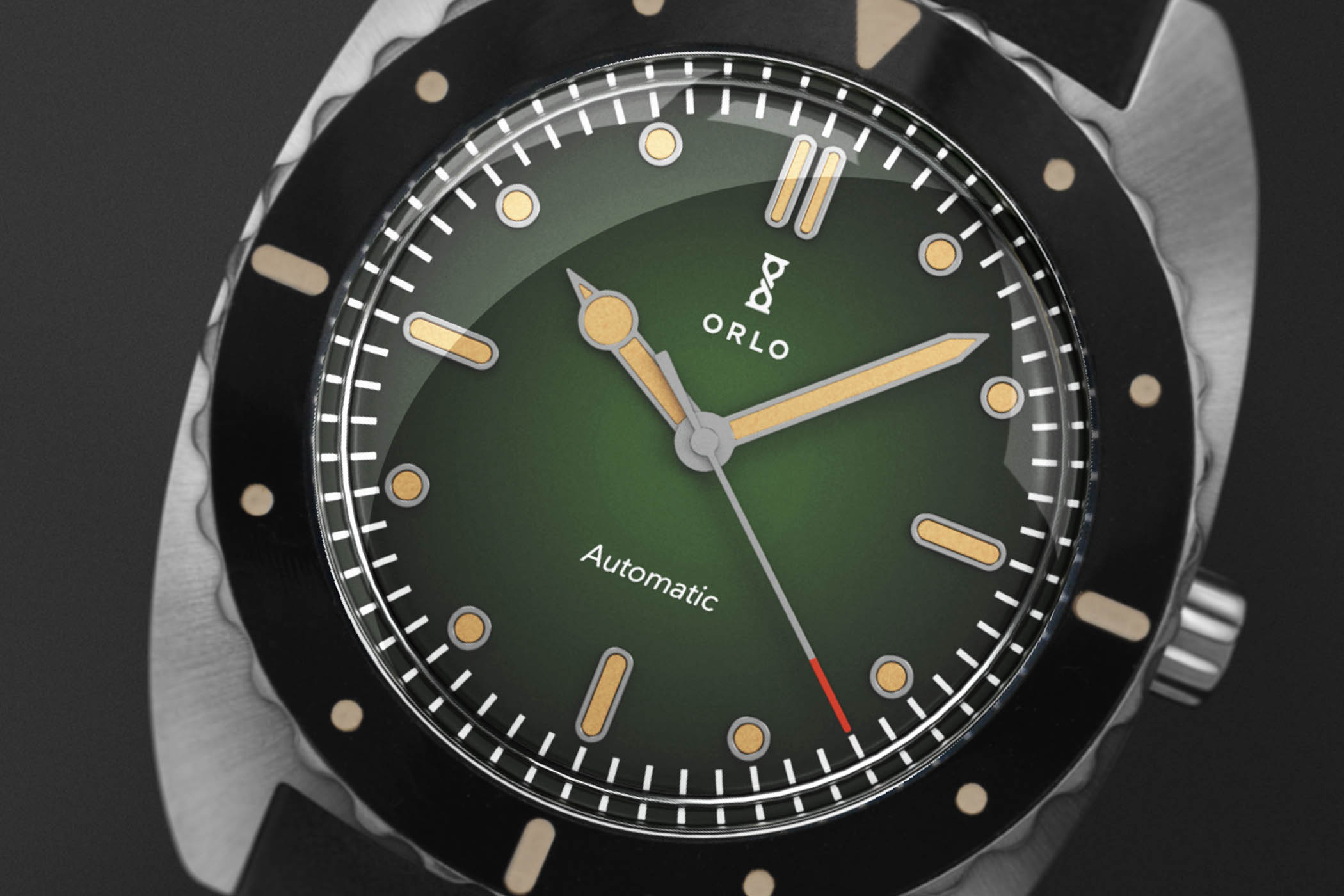 Orlo Ticonite Automatic Diver’s Watch wth Scratchproof titanium case
