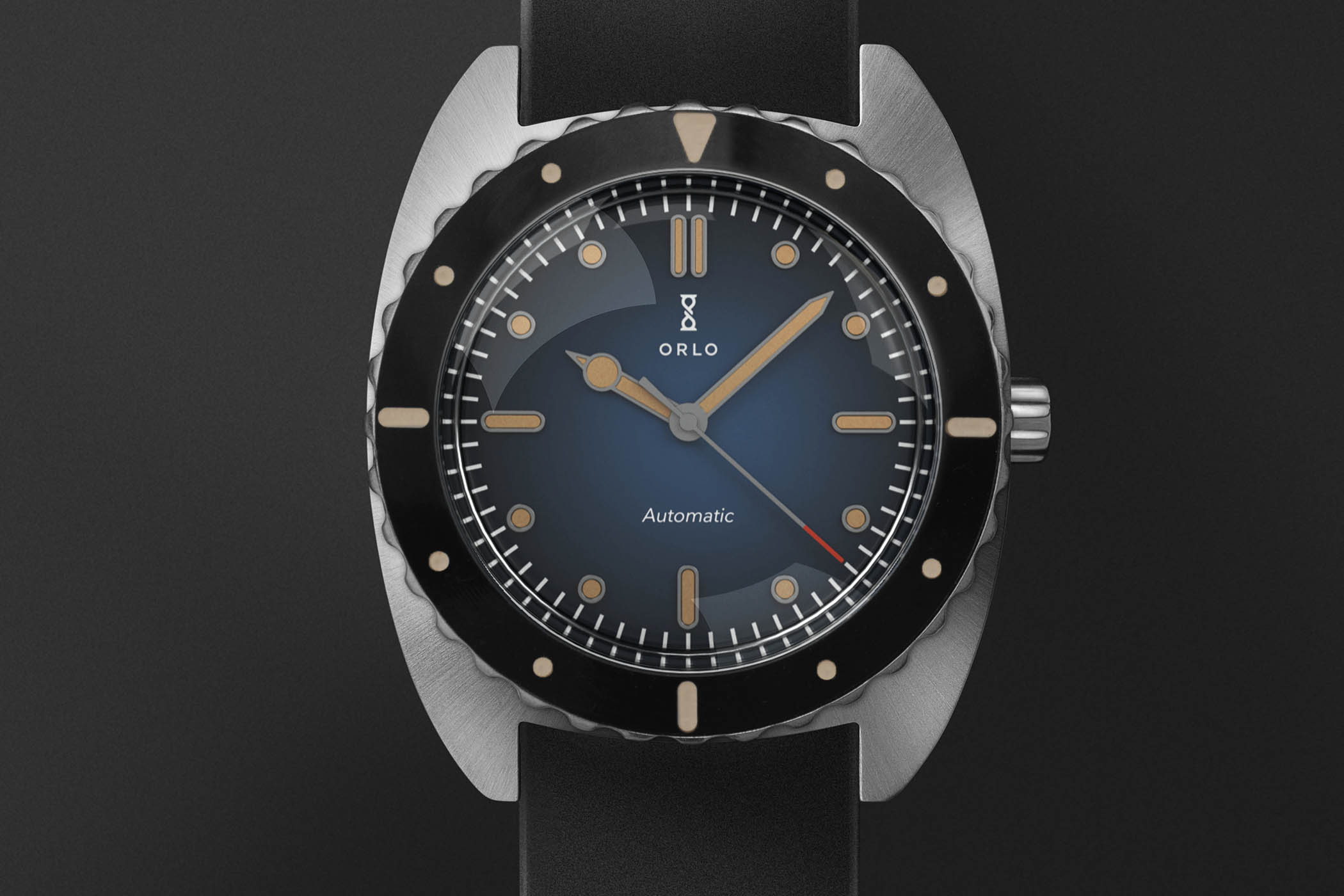 Orlo Ticonite Automatic Diver’s Watch wth Scratchproof titanium case