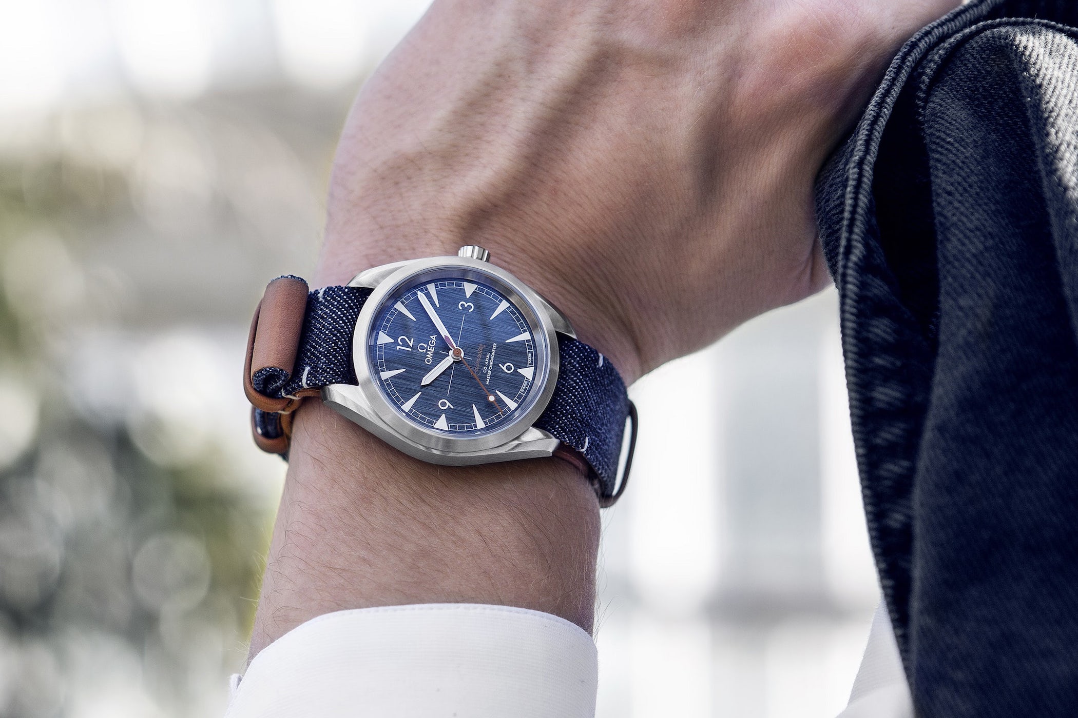 Omega Seamaster Railmaster Master Chronometer Denim Blue