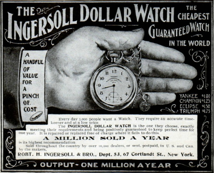 An early add for the Ingesoll Yankee Dollar pocket watch.