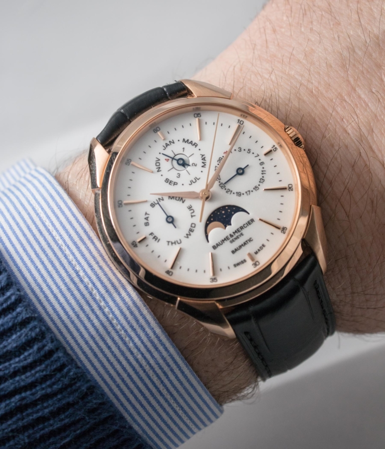 Hands On Baume Mercier Clifton Baumatic Perpetual Calendar (Specs