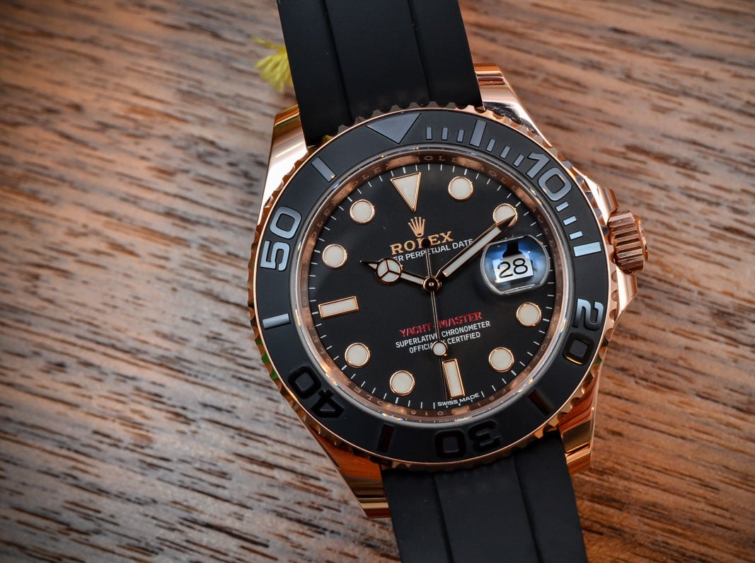 rolex yacht master black bezel