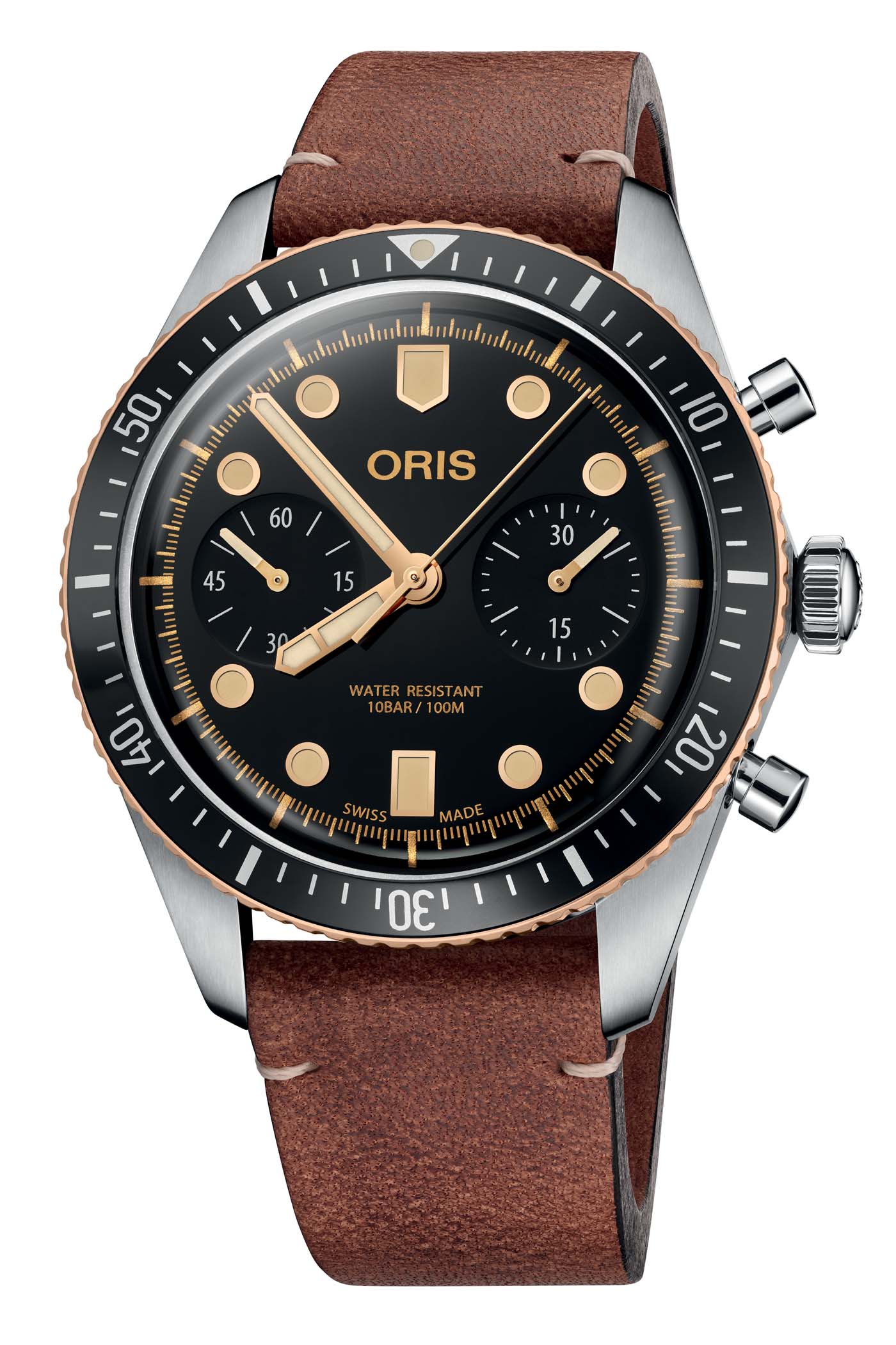 Oris Divers Sixty Five Chronograph Steel-and-Bronze - 1