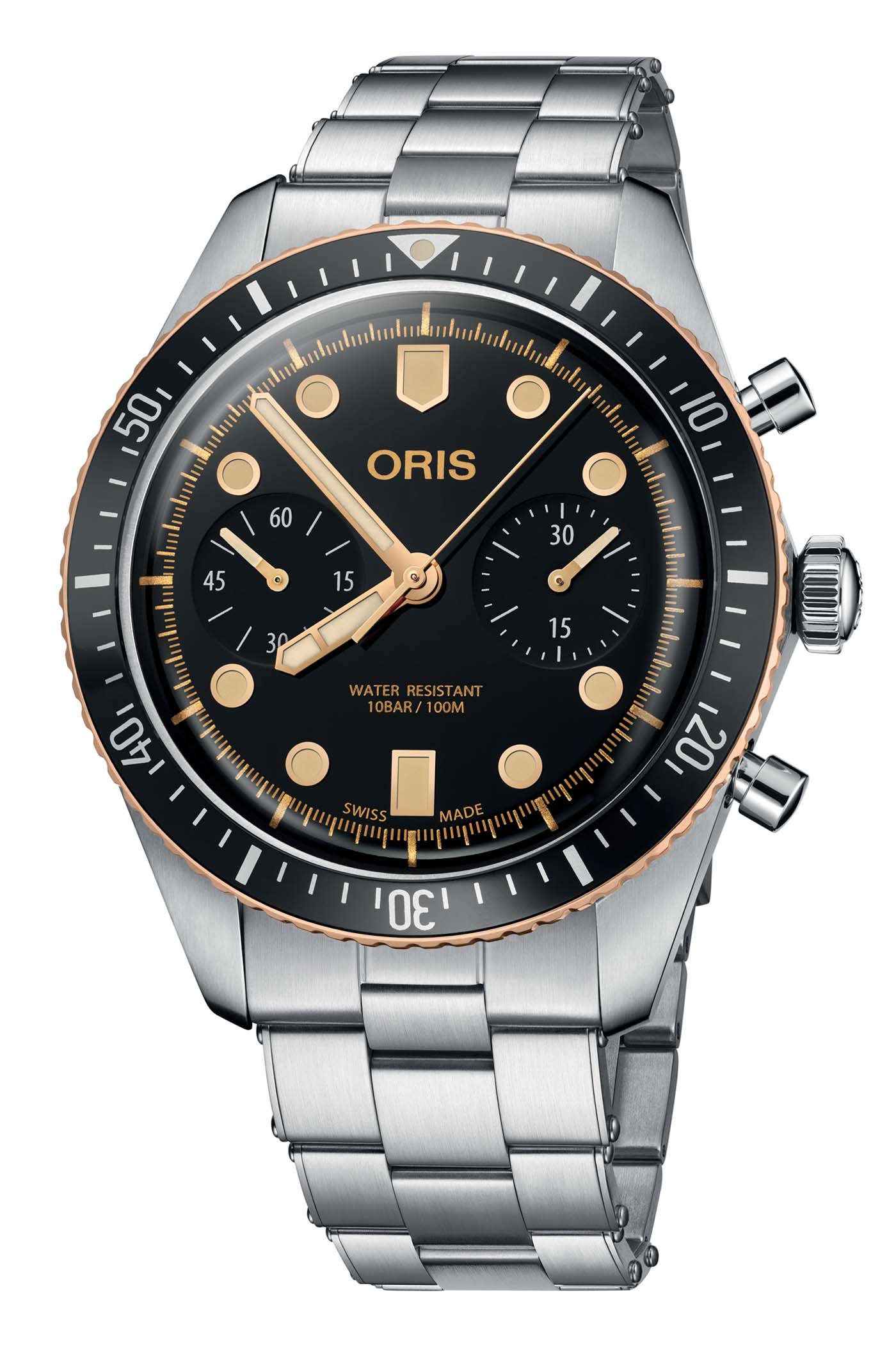 Oris Divers Sixty Five Chronograph Steel-and-Bronze - 2