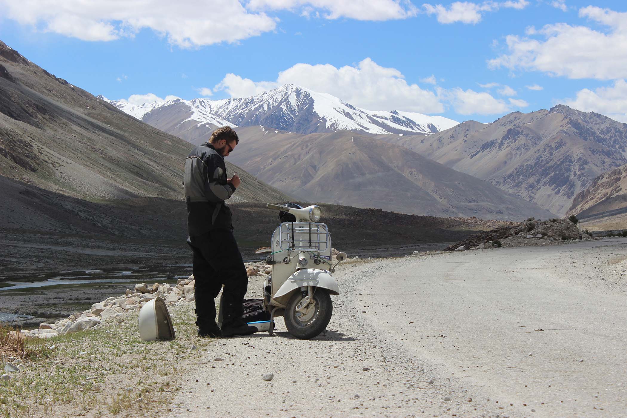 Tuning the Vespa in Tajikistan