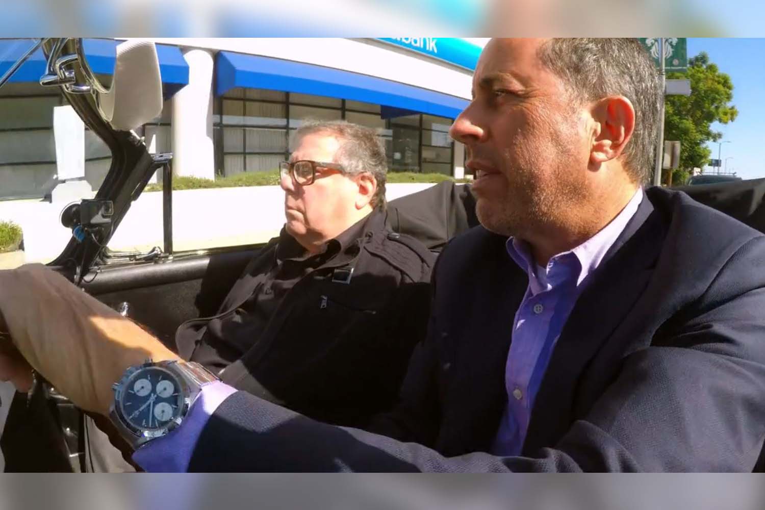 Spotted - Jerry Seinfeld Vintage Rolex 6239 Daytona from Vic Elford on TV-show Comedians in Cars Getting Coffee