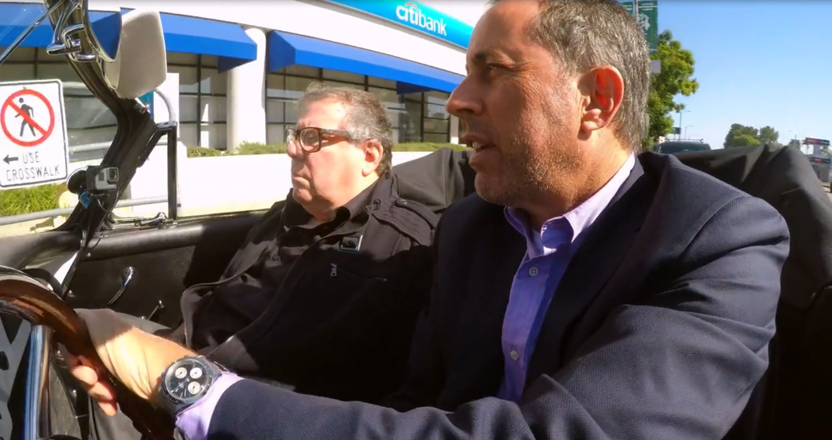 Spotted - Jerry Seinfeld Vintage Rolex 6239 Daytona from Vic Elford on TV-show Comedians in Cars Getting Coffee