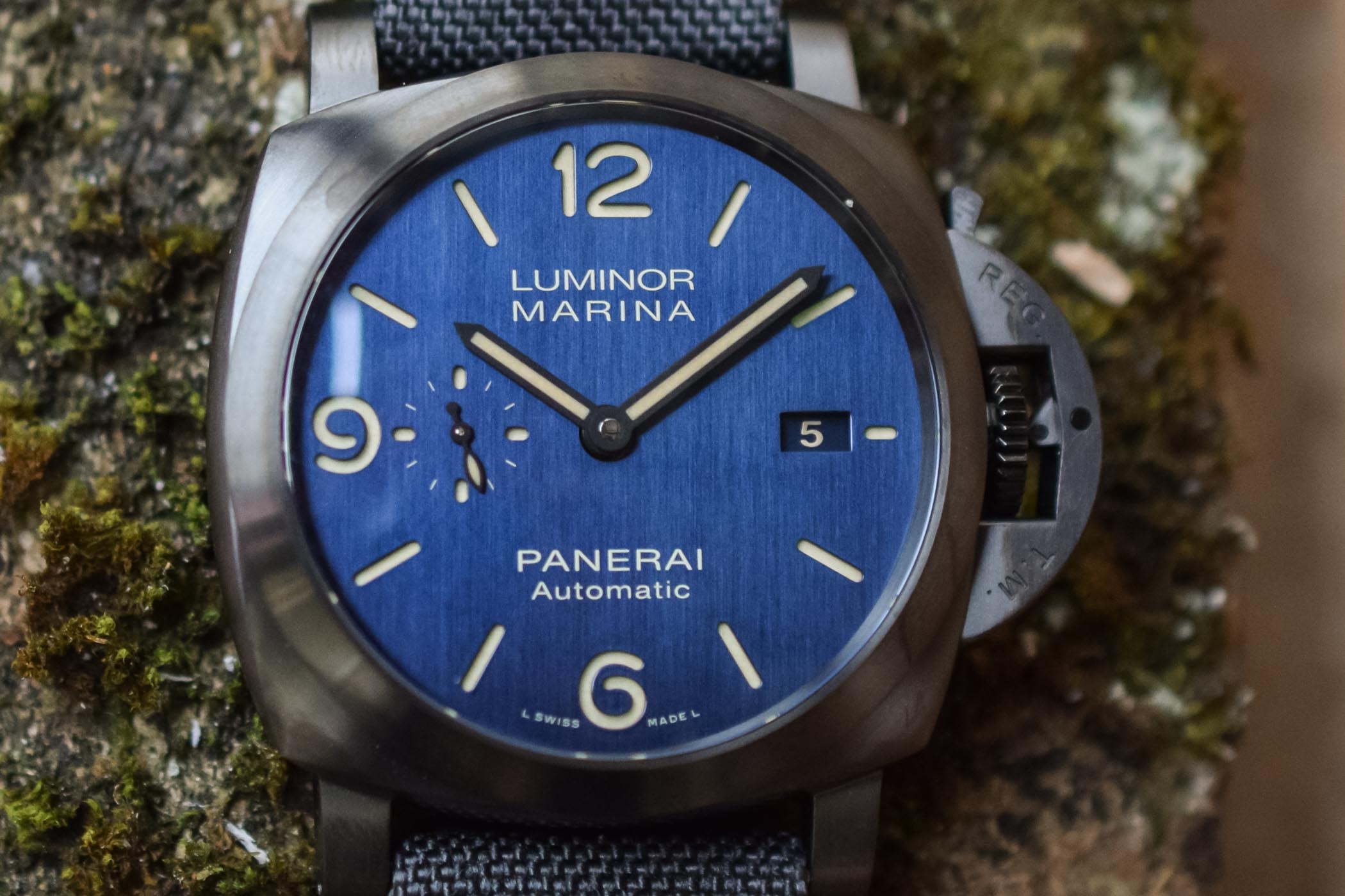 Panerai Luminor Marina Titanio-DLC Bucherer BLUE PAM0102