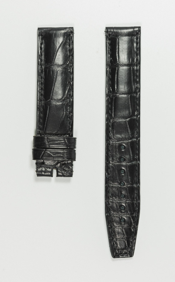 Monochrome hand-made alligator straps