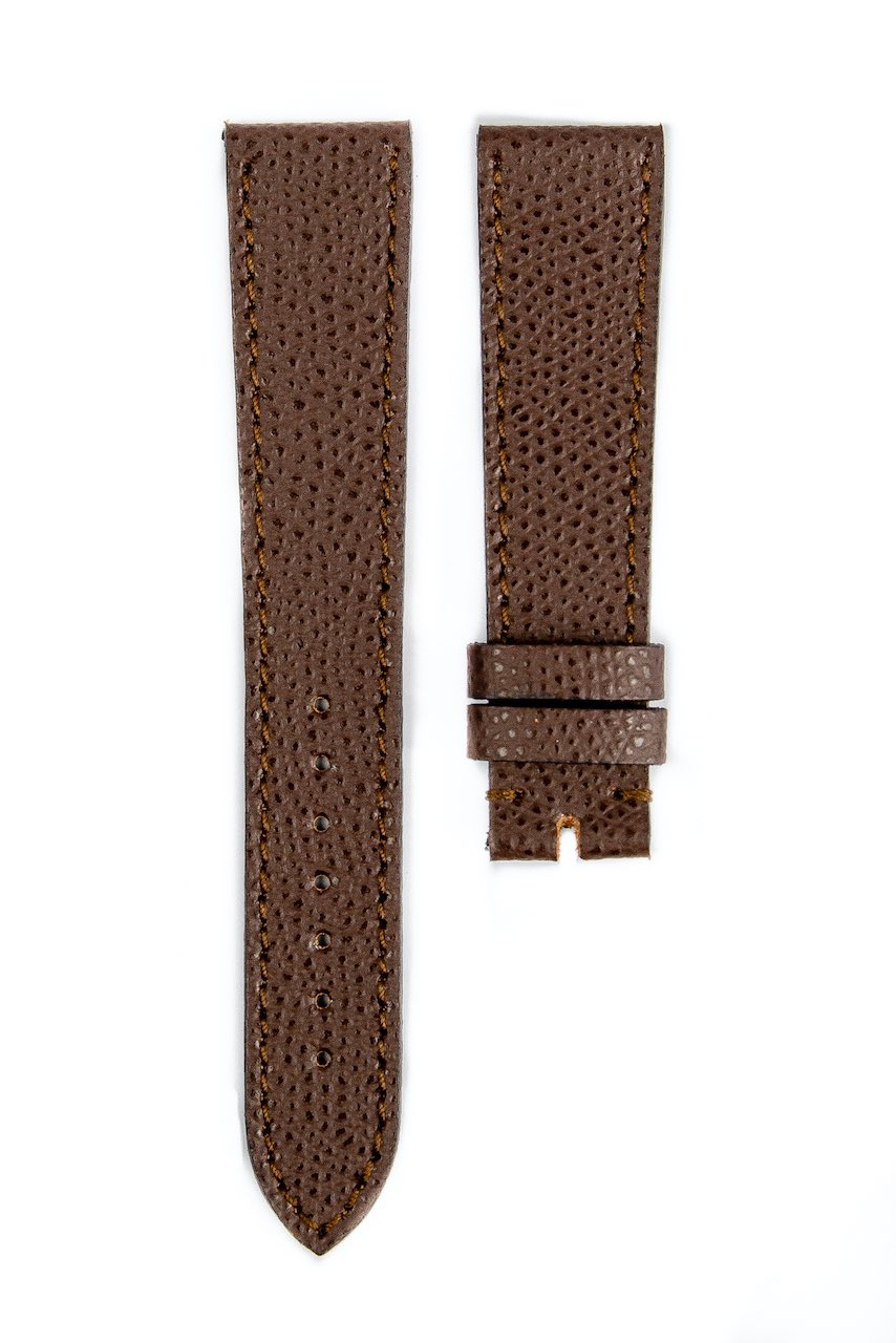 Monochrome hand-made grained calfskin straps - 12