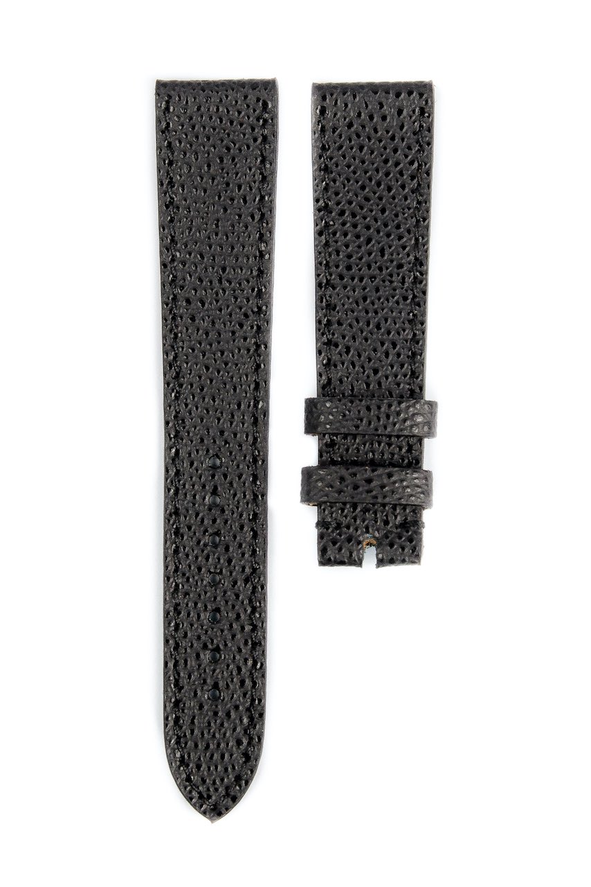 Monochrome hand-made grained calfskin straps - 14