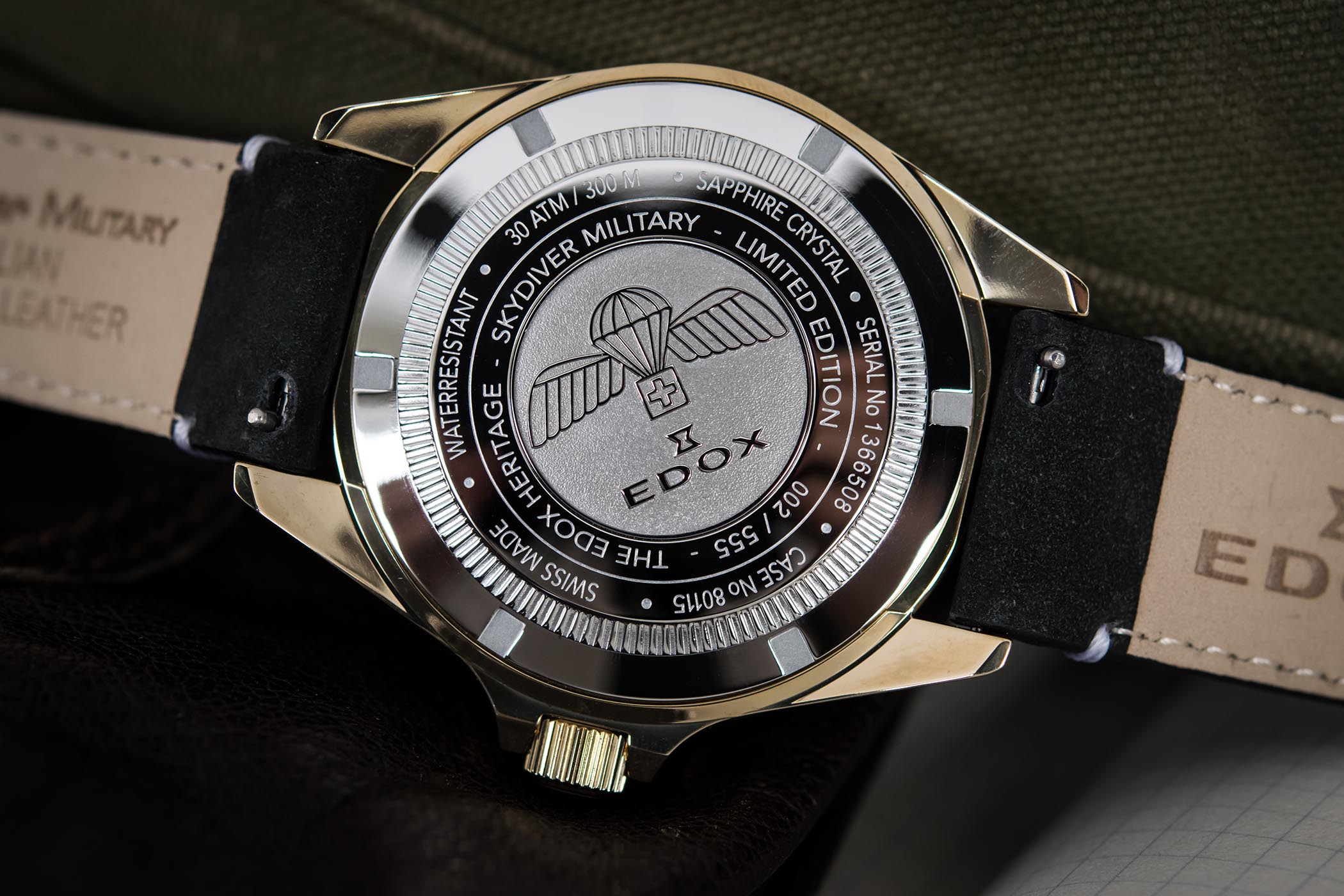 Edox SkyDiver Military Bronze Limited Edition