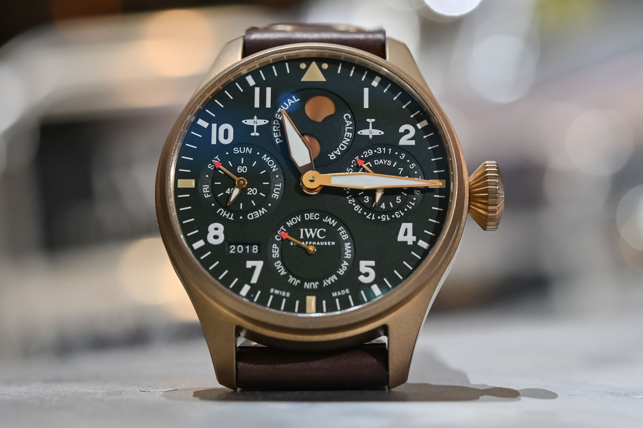 IWC Big Pilot’s Watch Perpetual Calendar Spitfire Bronze IW503601