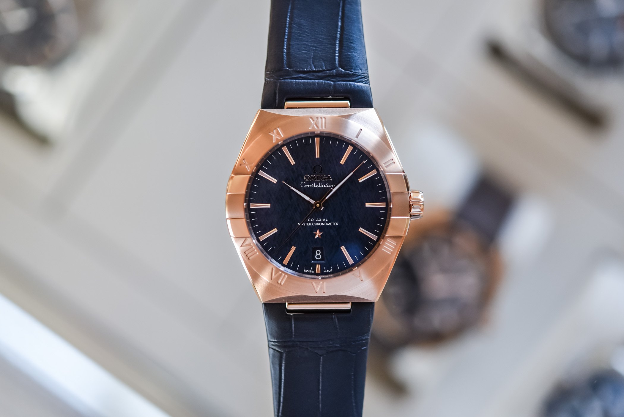 Omega discount constellation leather