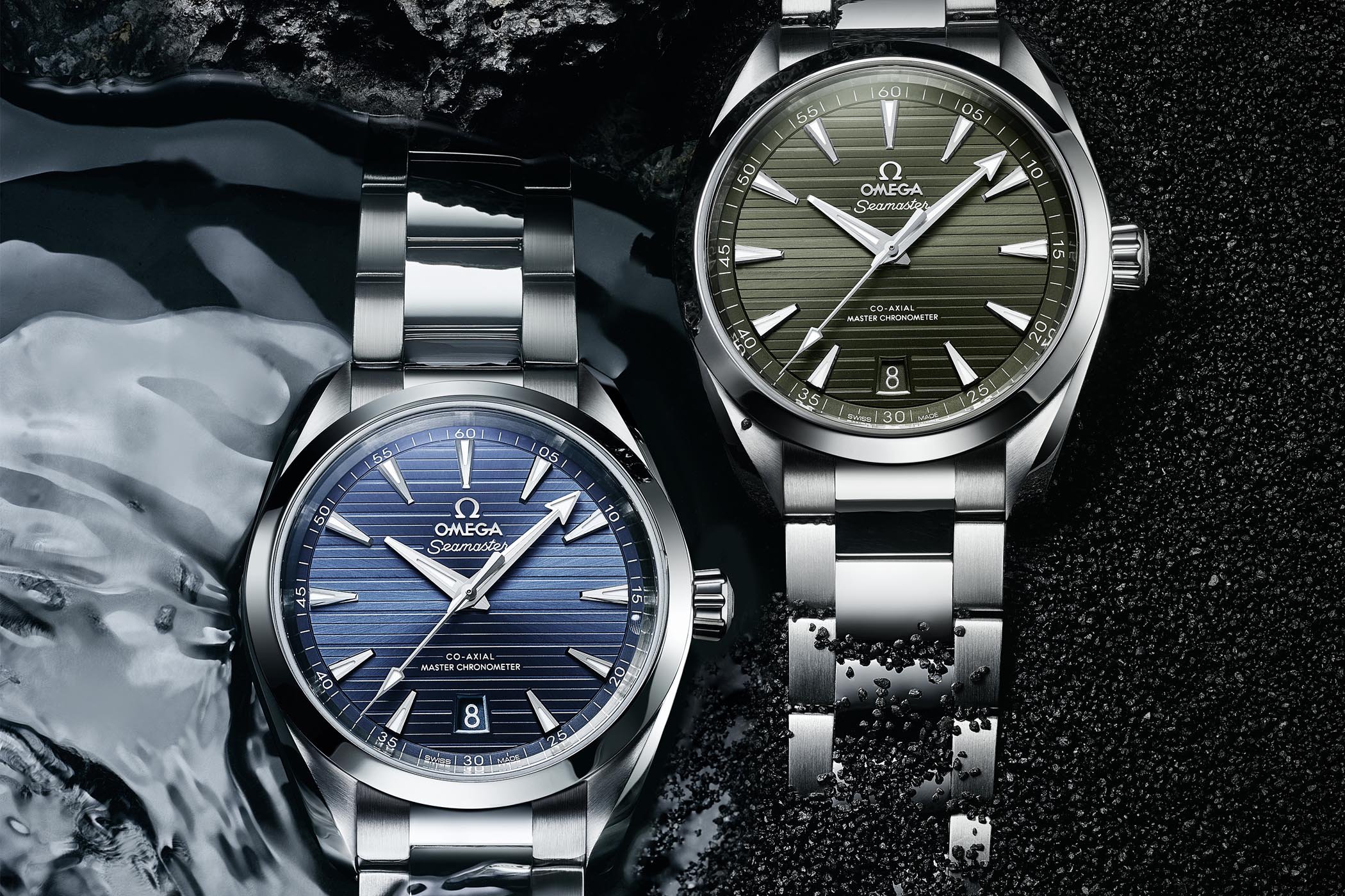 Omega aqua terra 41 blue new arrivals