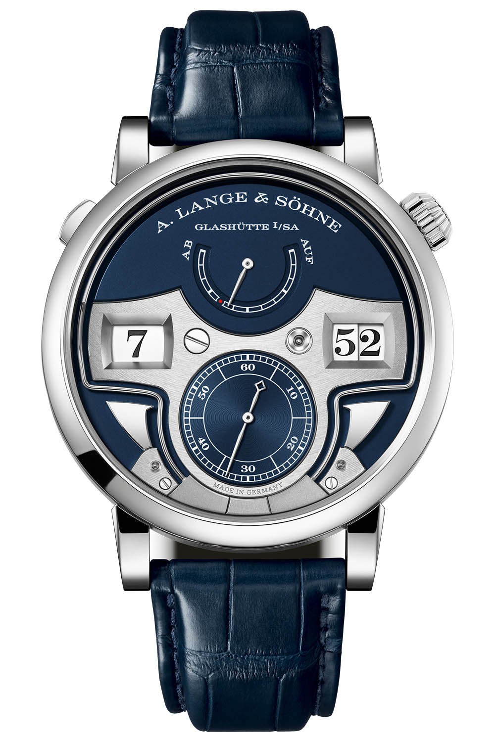 A. Lange & Söhne Zeitwerk Minute Repeater White Gold Blue Dial