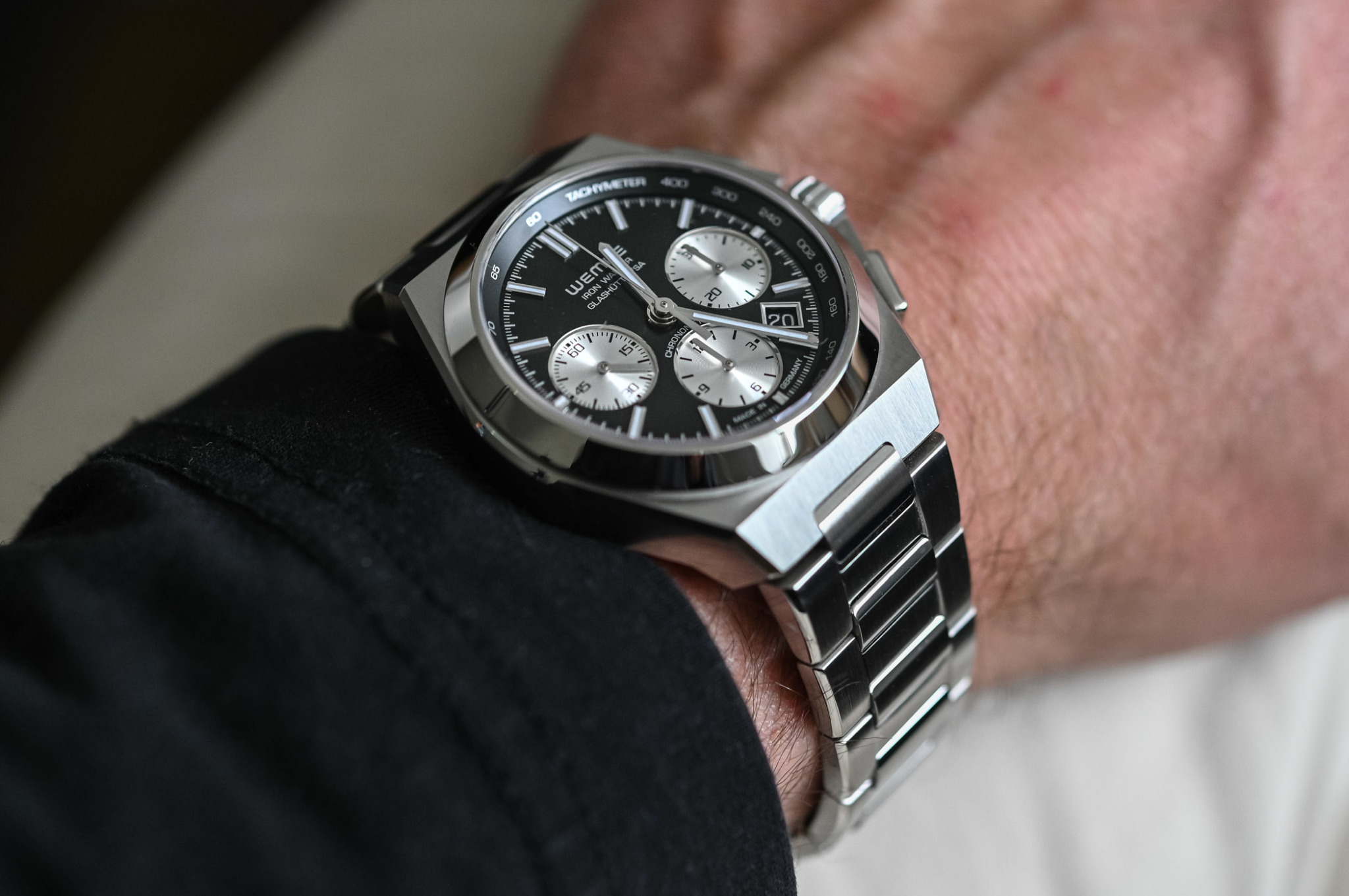 Introducing Wempe Iron Walker Steel Sports Watch Integrated Bracelet