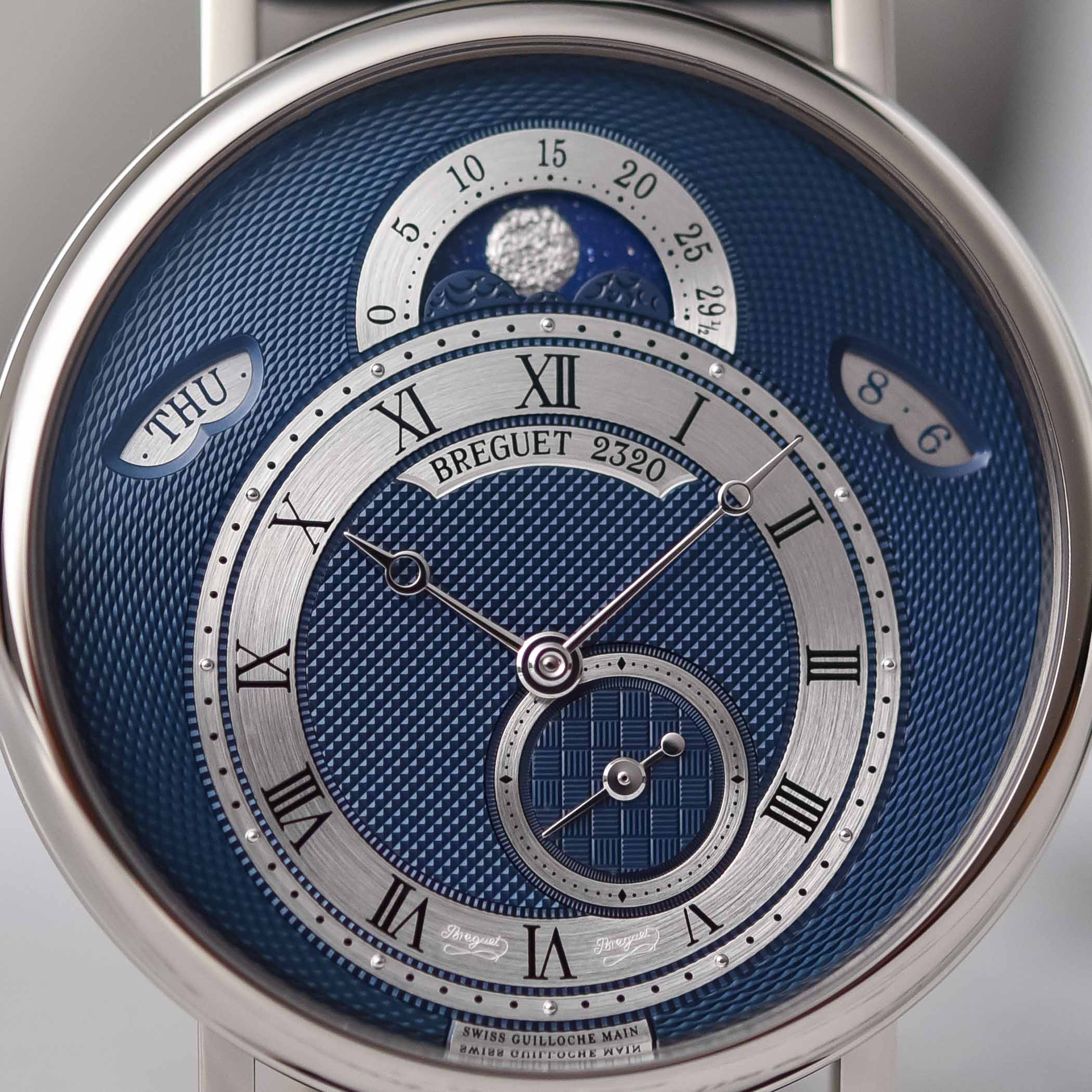 2020 Breguet Classique 7337 Moon and Calendar Chinoise White gold blue dial