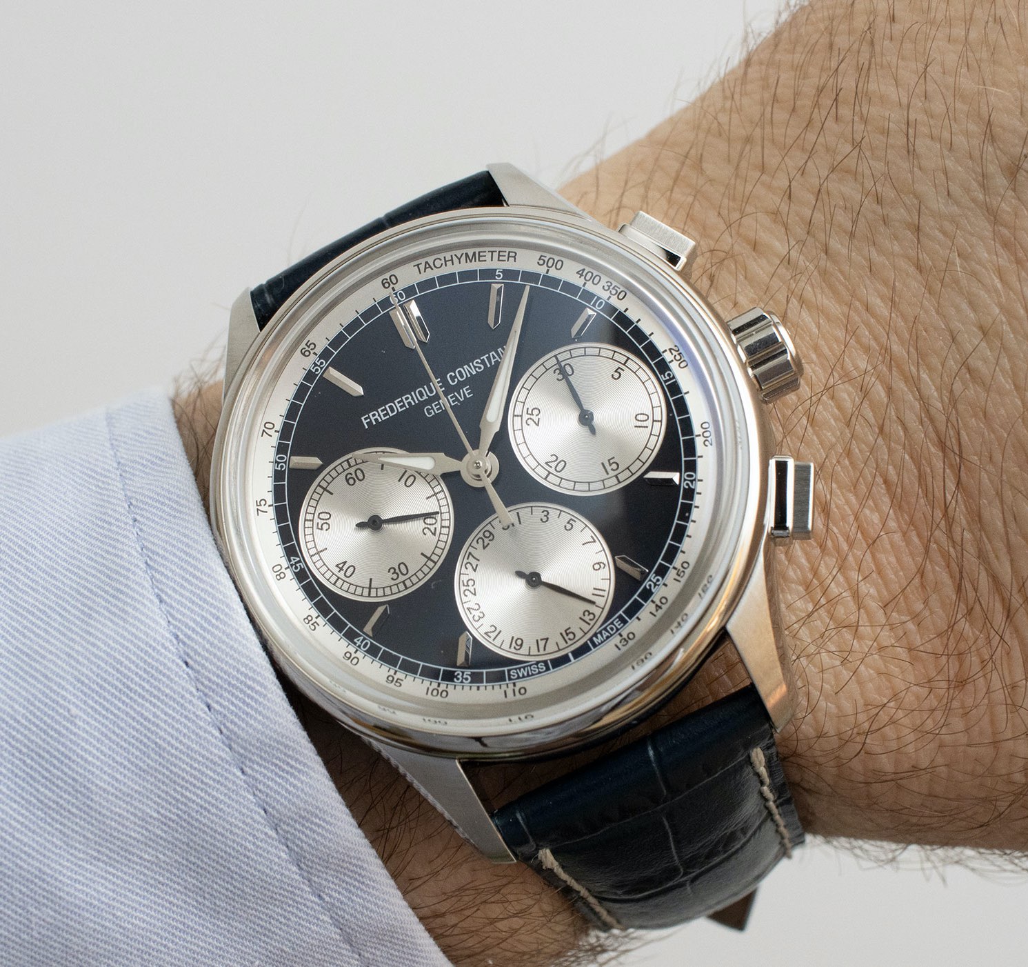 Frederique Constant Flyback Chronograph Manufacture Panda Navy