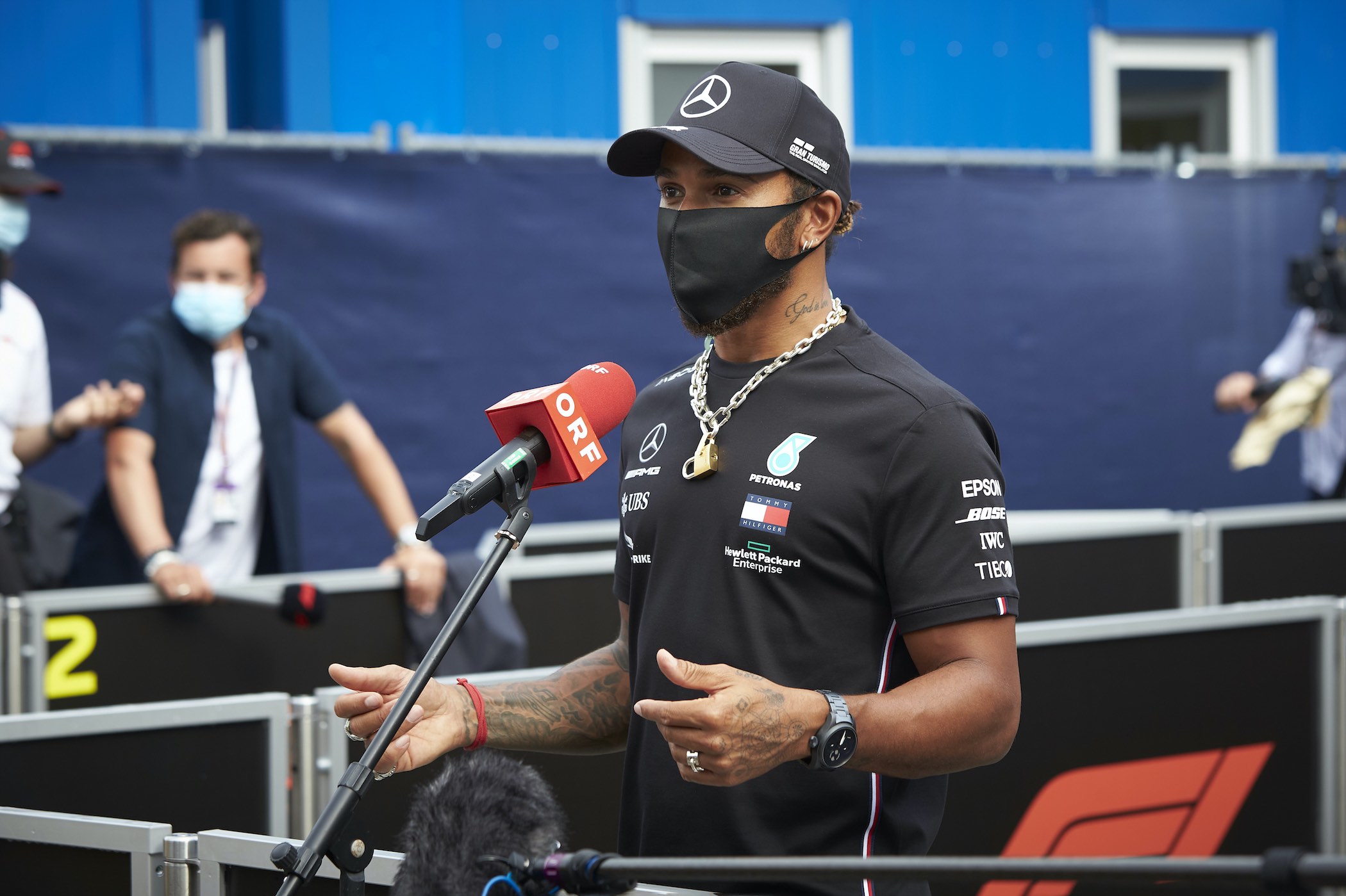 Lewis Hamilton IWC Big Pilot Full Black On Bracelet - Black Lives Matter