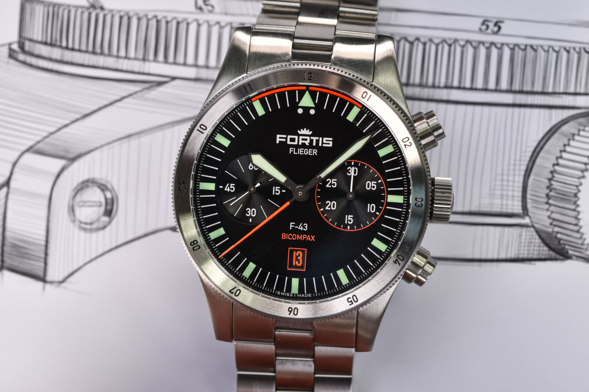 Introducing - Fortis Flieger F-43 Bicompax (Review, Price)