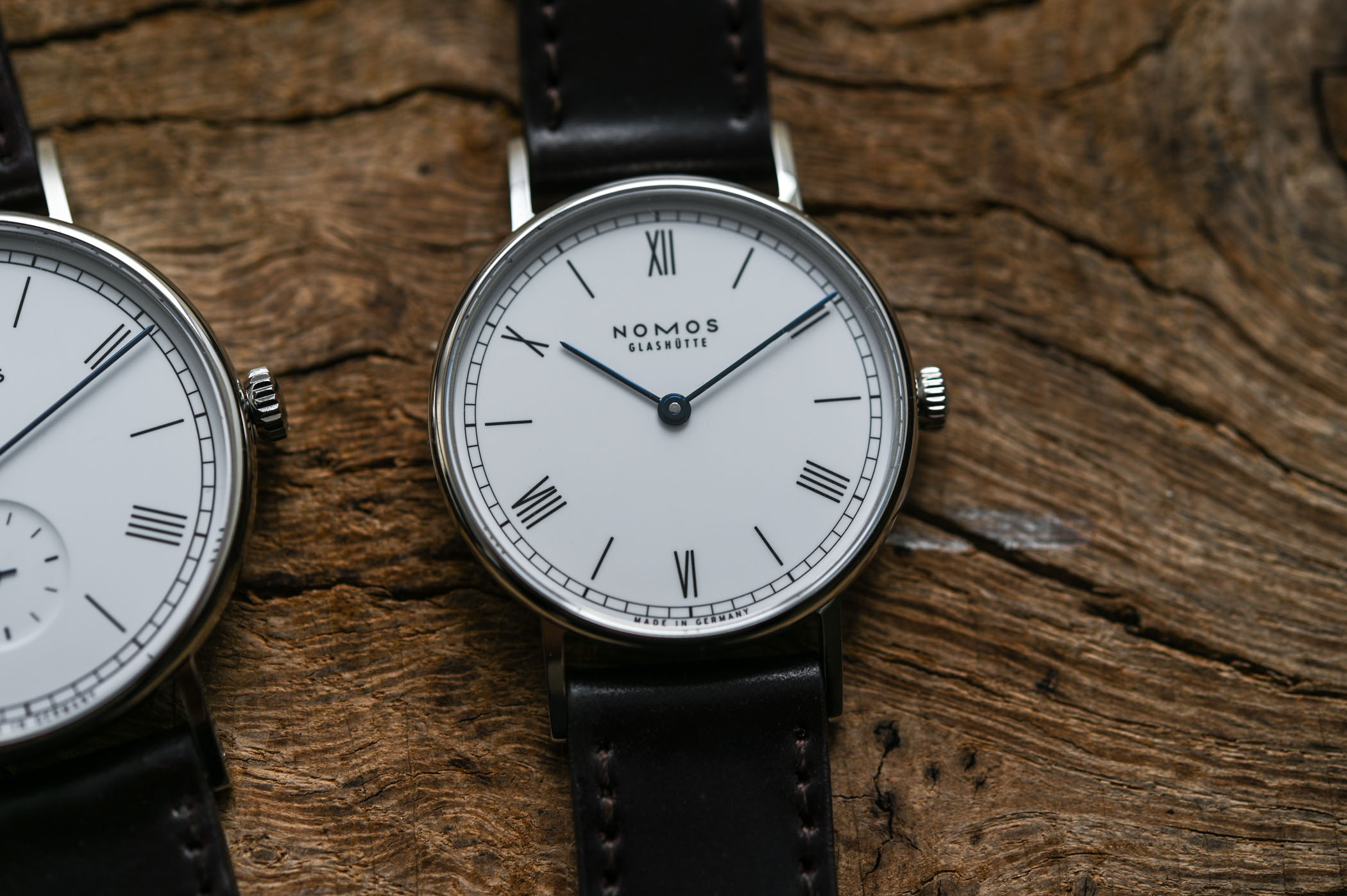 NOMOS Ludwig 38 and Ludwig 33 Duo Annual Holiday Watches - enamel dial 175th anniversary watchmaking glashutte - 8