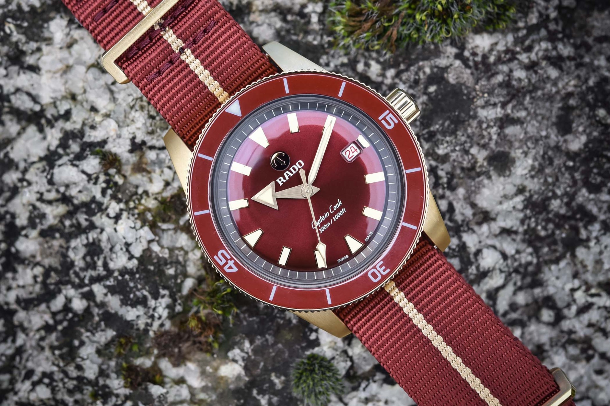 Introducing Rado Captain Cook Bronze Burgundy (Handson, Price)