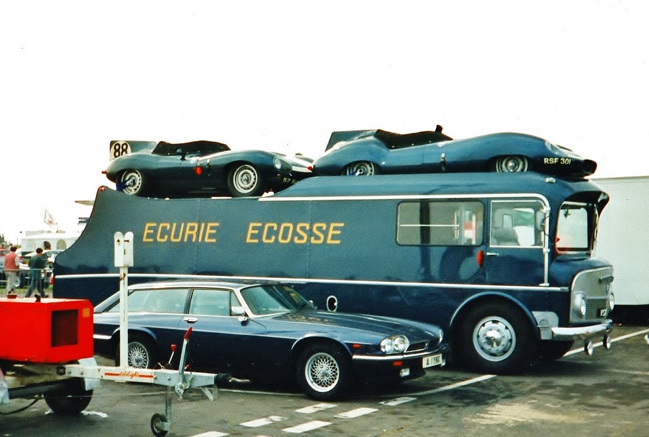 82. Ecurie Ecosse Transporter with 1956 Jaguar D-type & 1959 Tojeiro Jaguar (1994 Coys)