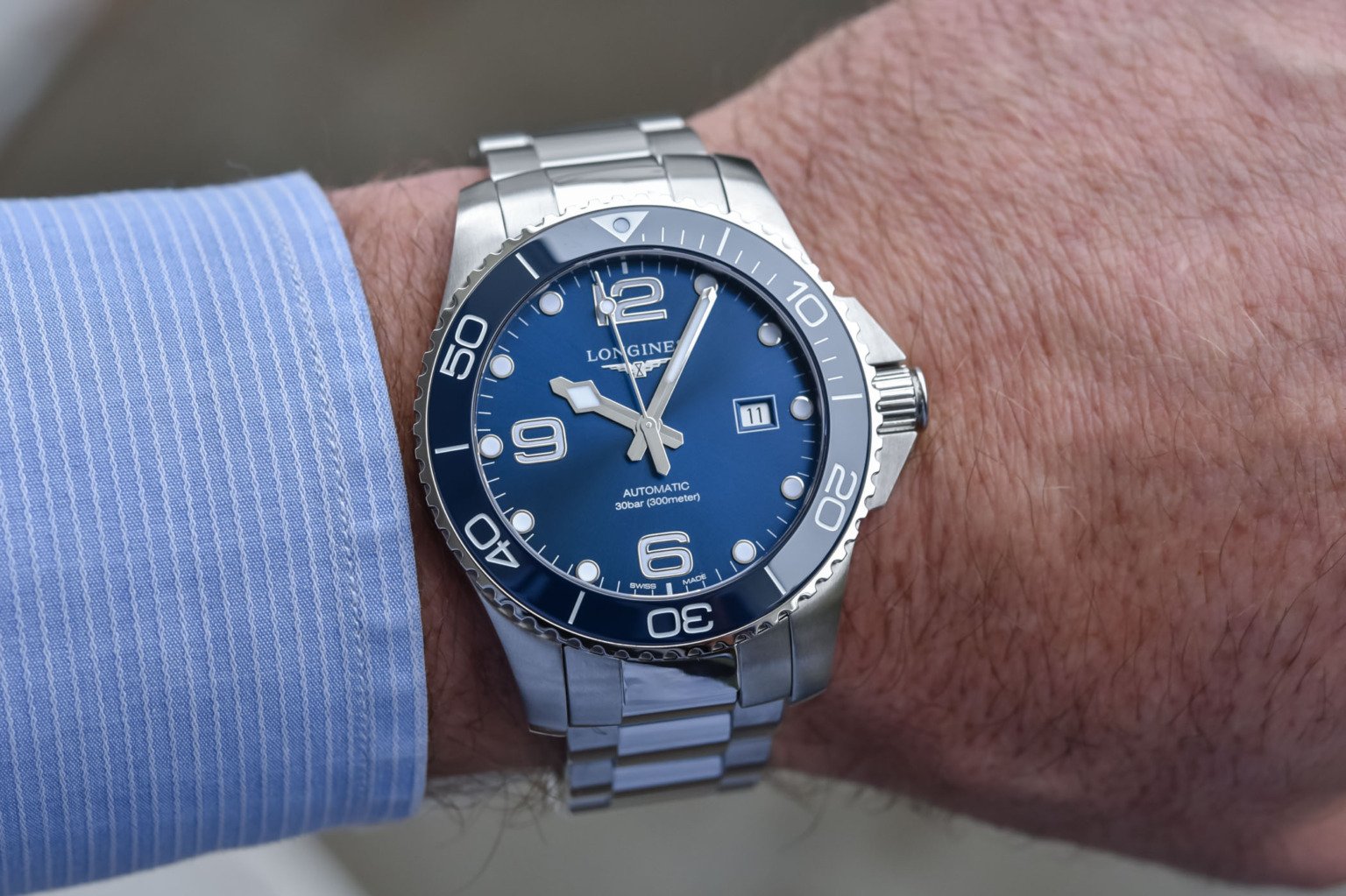 Review - Longines HydroConquest 43mm Blue Dial And Bezel