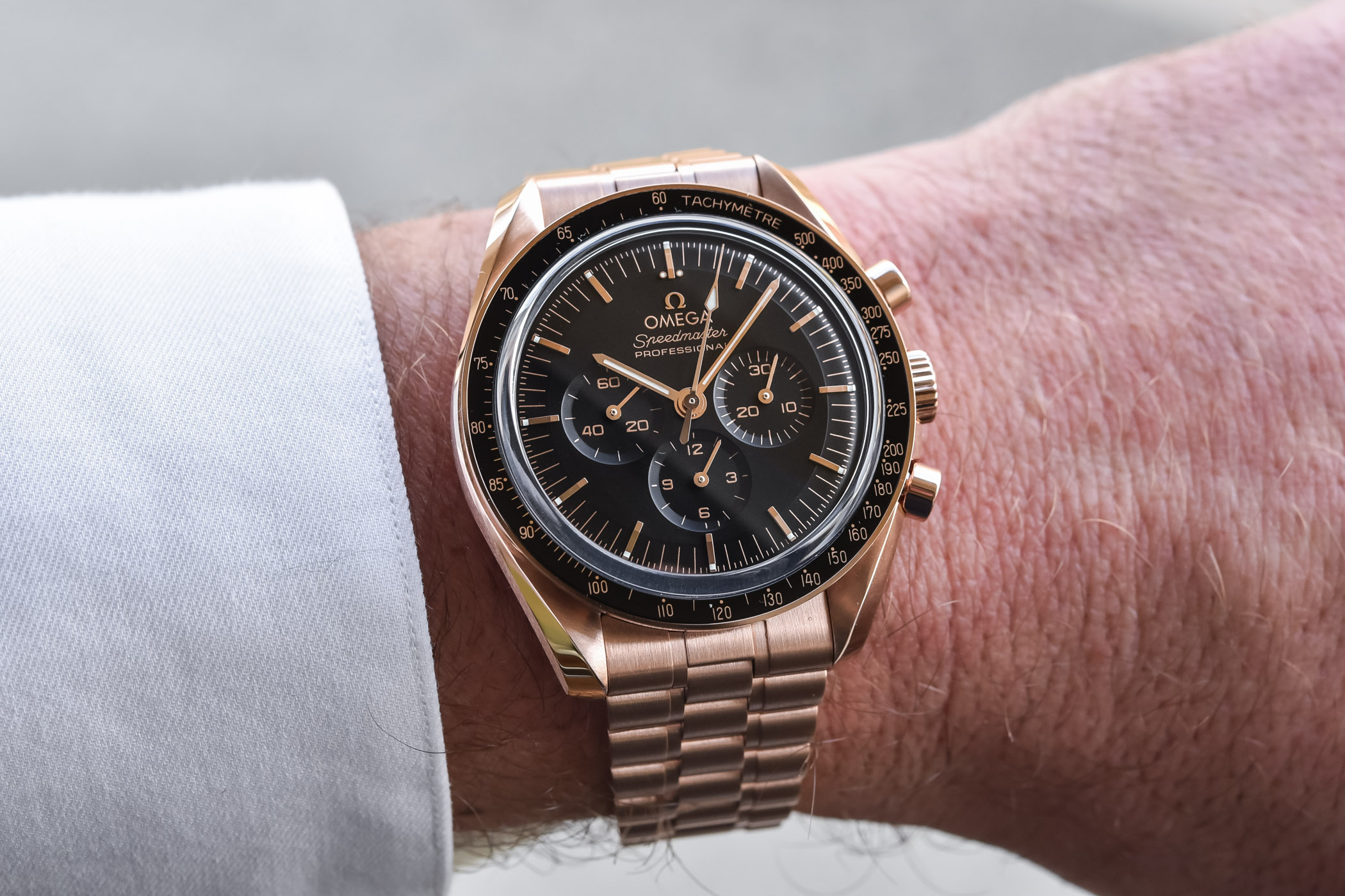 2021 Omega Speedmaster Moonwatch Profressional Co-Axial Master Chronometer Sedna Gold - 310.60.42.50.01.001