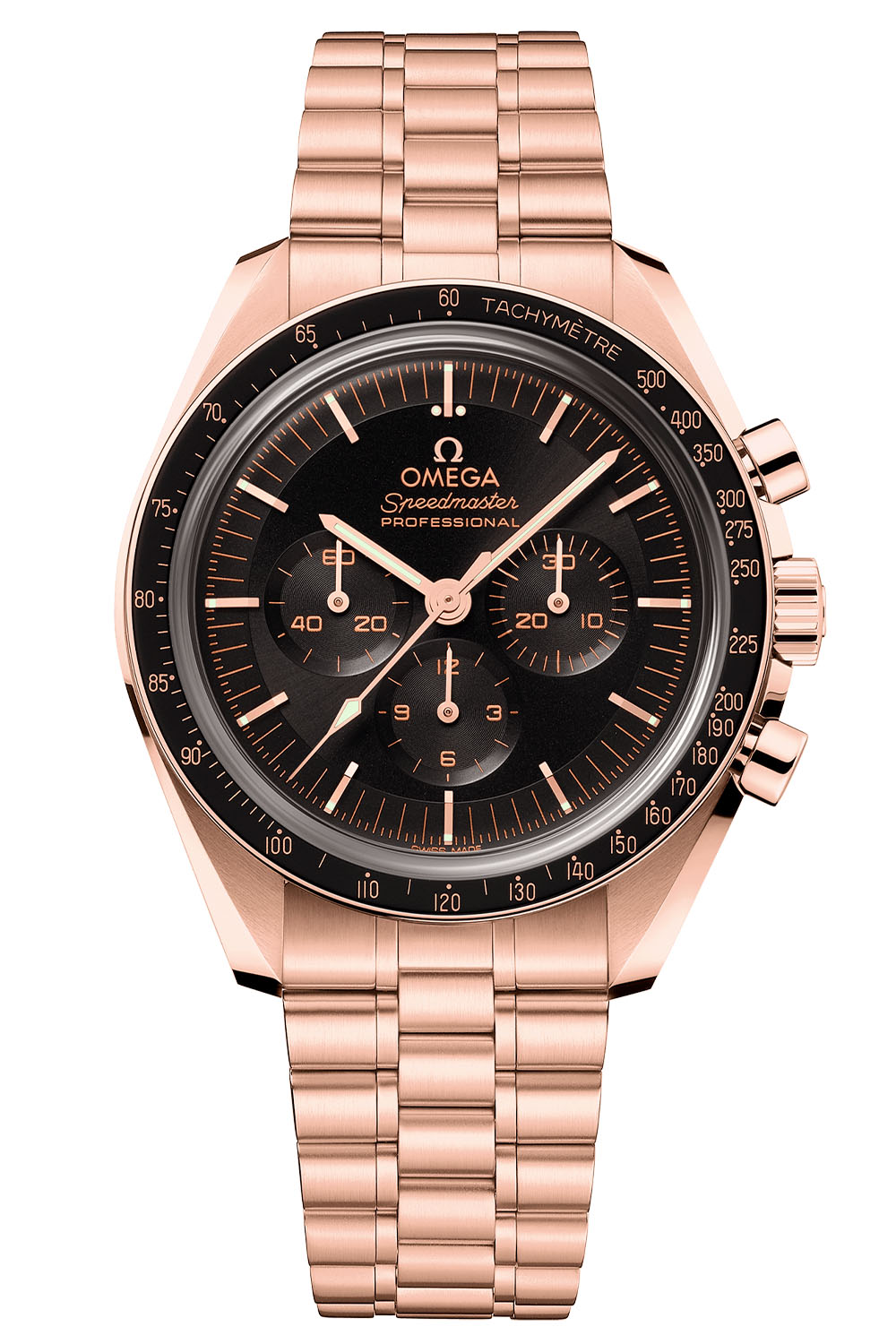 Omega Speedmaster Moonwatch Professional Master Chronometer Sedna gold