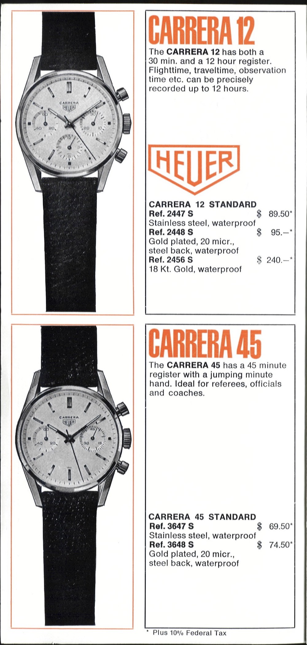 1964 Heuer Carrera ads - 1