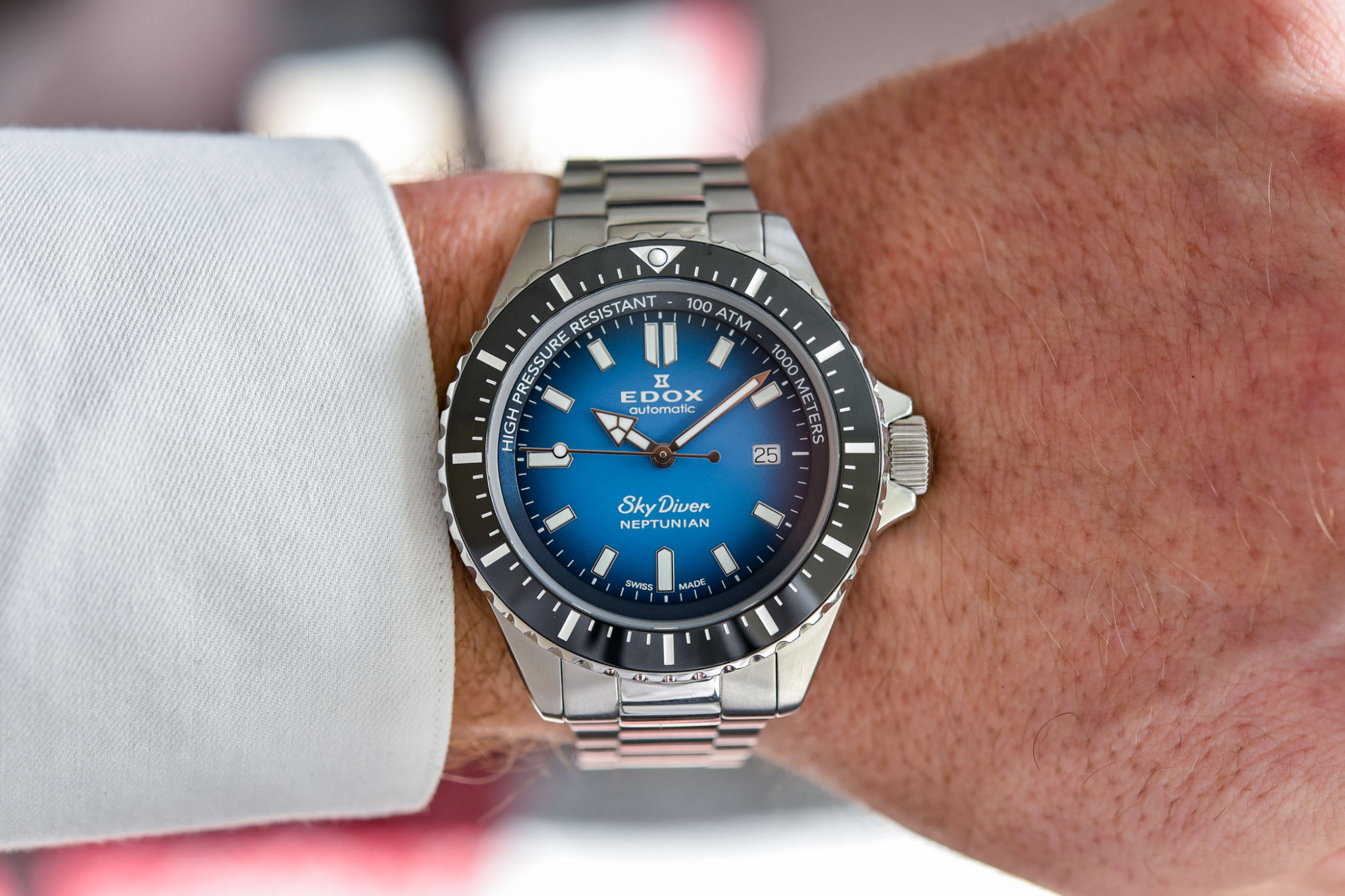 Edox SkyDiver Neptunian Deep Dive Watch Review (Specs & Price)