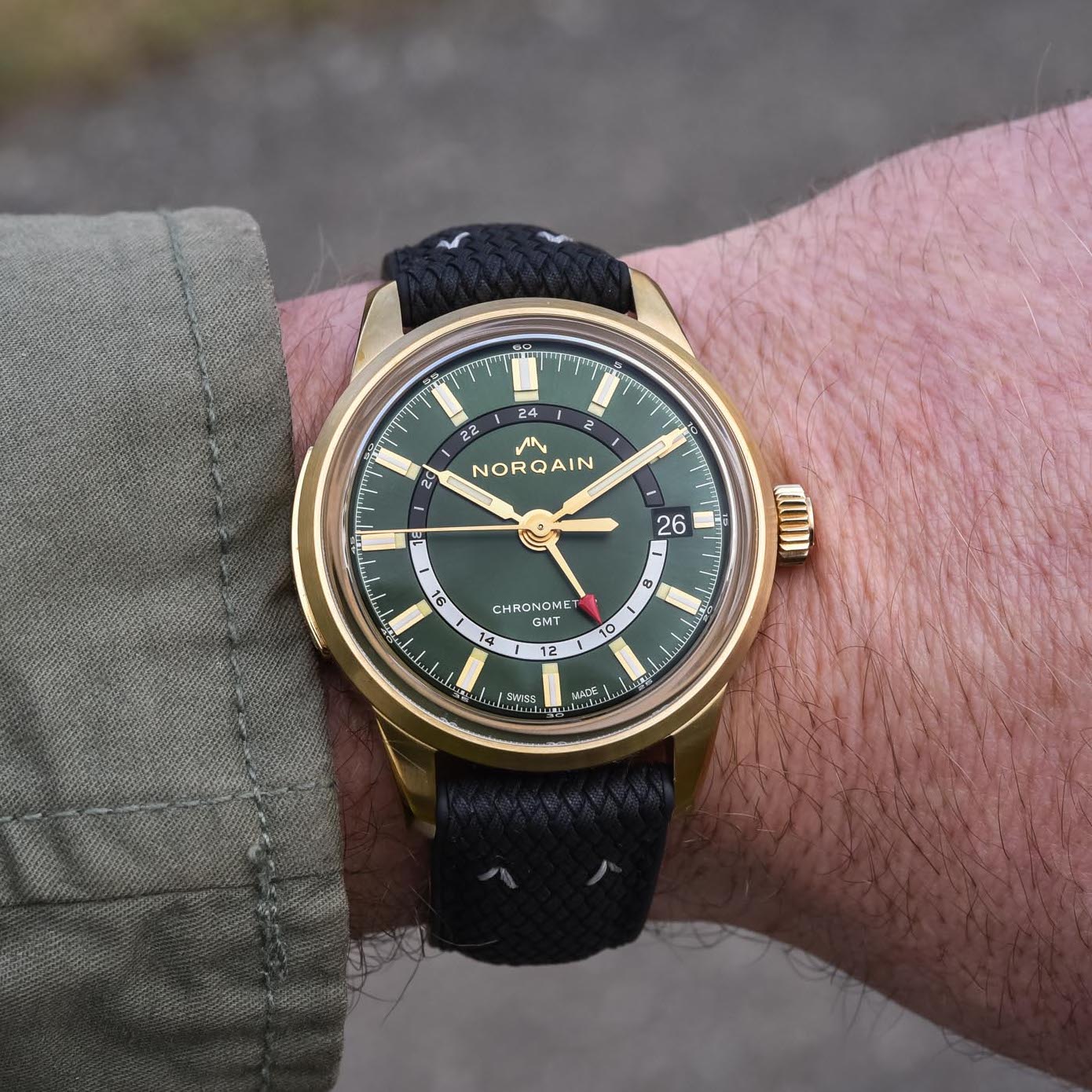 Norqain Freedom 60 GMT Bronze Green dial limited edition - 16