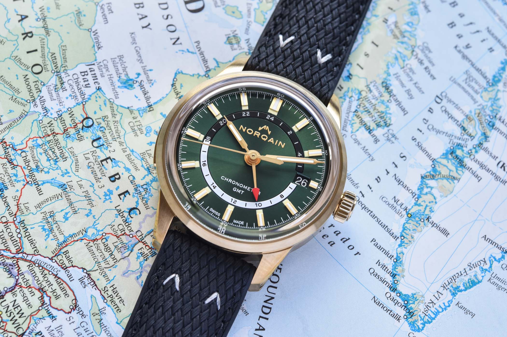 Norqain Freedom 60 GMT Bronze Green dial limited edition