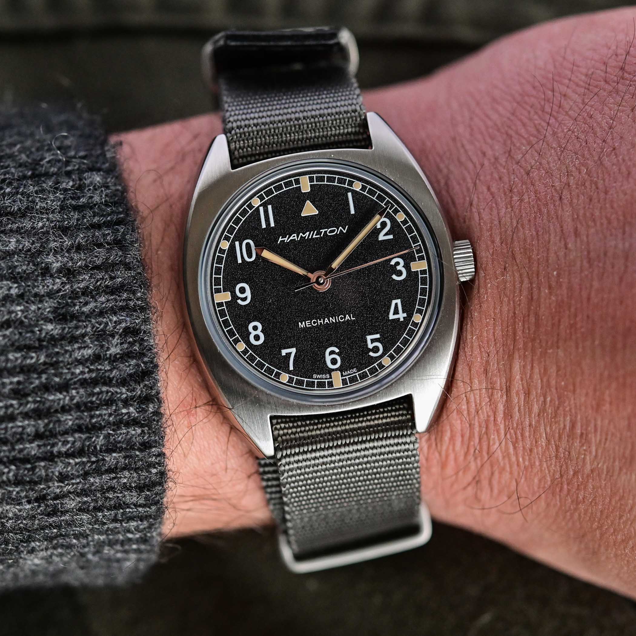 battle of accessible British military-inspired watches - comparative review Hamilton Khaki Pilot Pioneer Mechanical versus Timor Heritage Field - 1