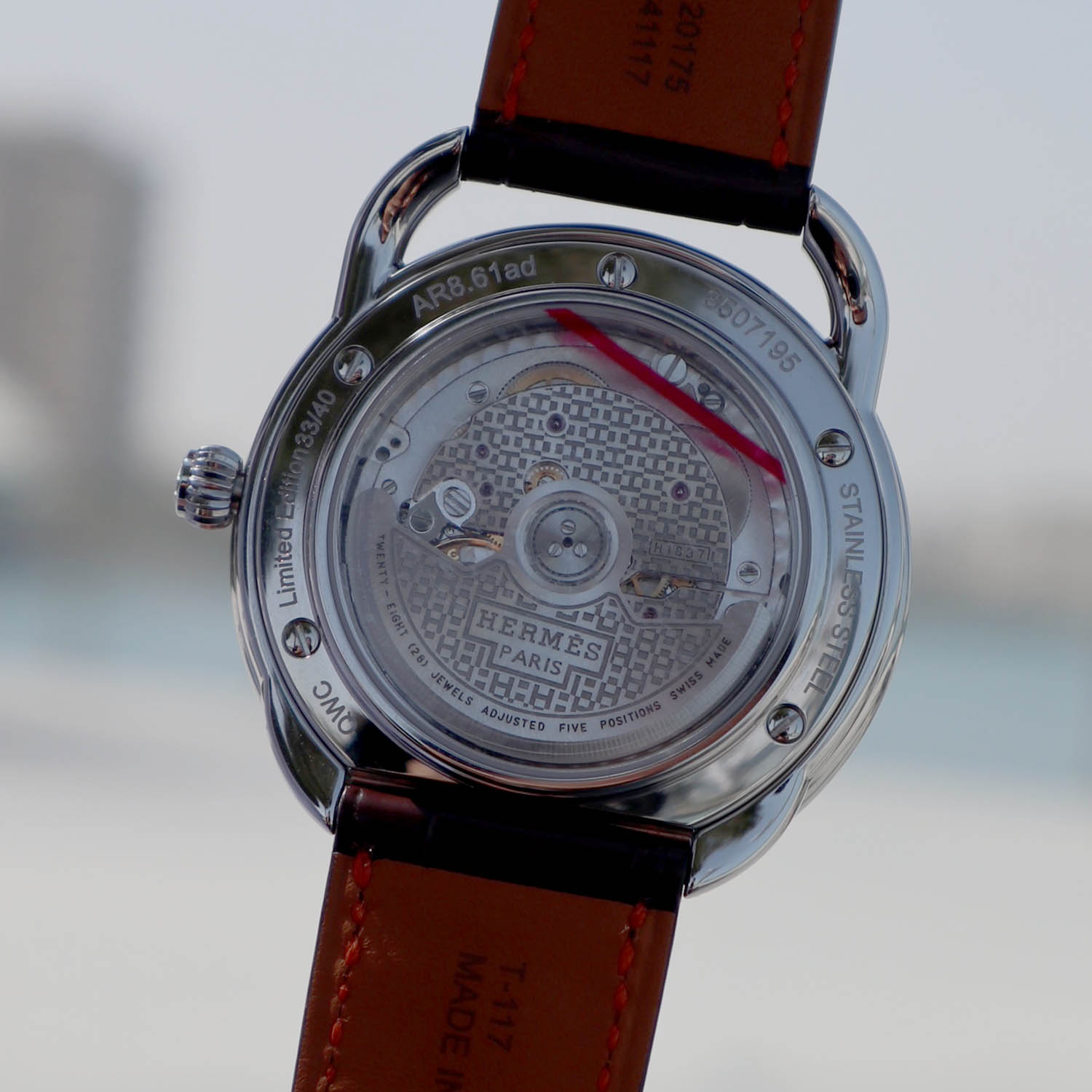 Hermès Arceau Brown Dial for Qatar Watch Club