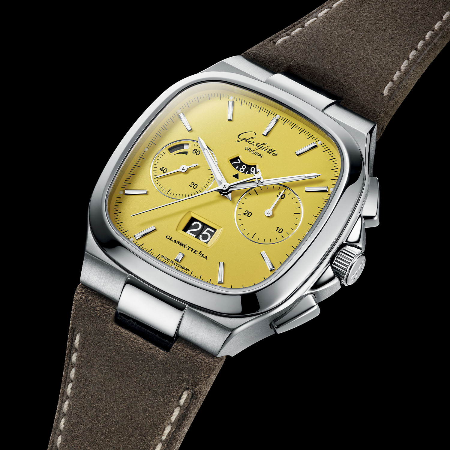 Glashutte Original Seventies Chronograph Panorama Date 2021 Limited Editions sunny yellow - 2
